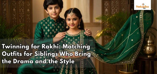 Twinning for Rakhi: Matching Outfits for Siblings Who Bring the Drama and the Style