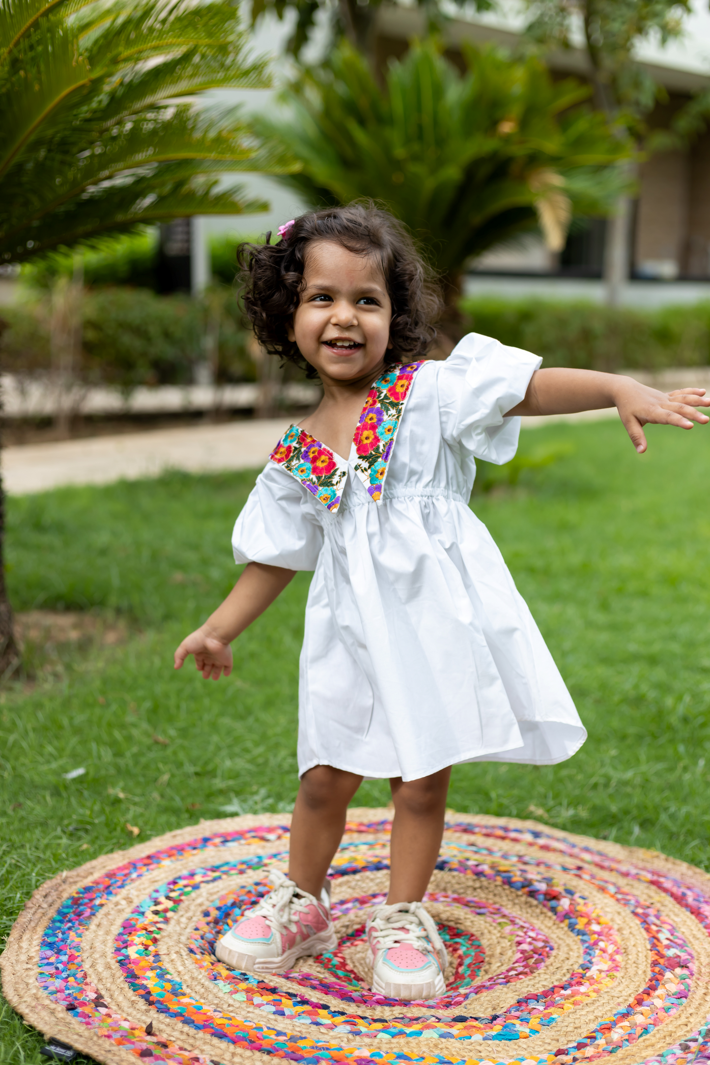 Girls Diana Poplin Party Dress