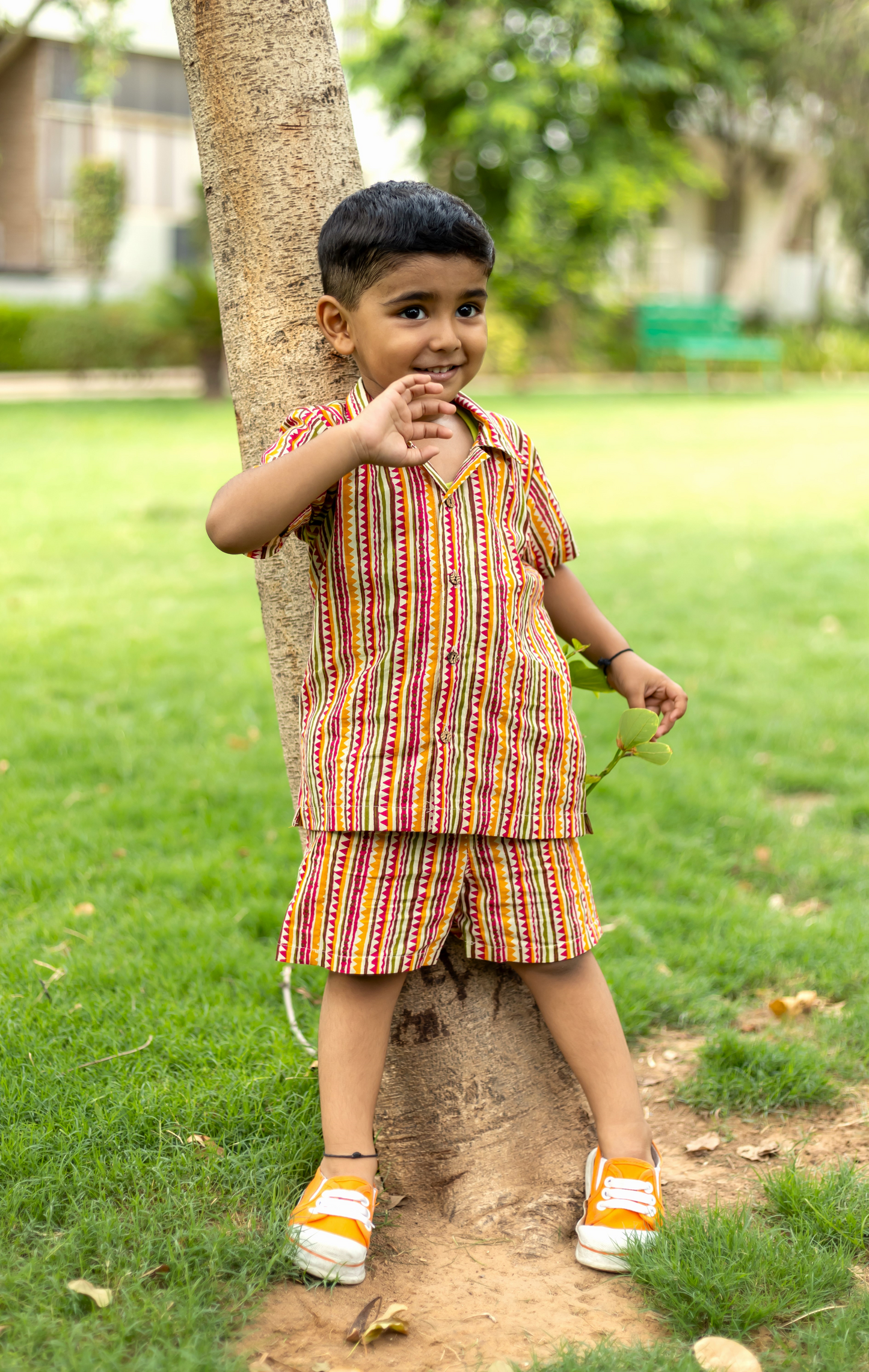 Boys Aster Pure Cotton Printed Clothing Set- Multi