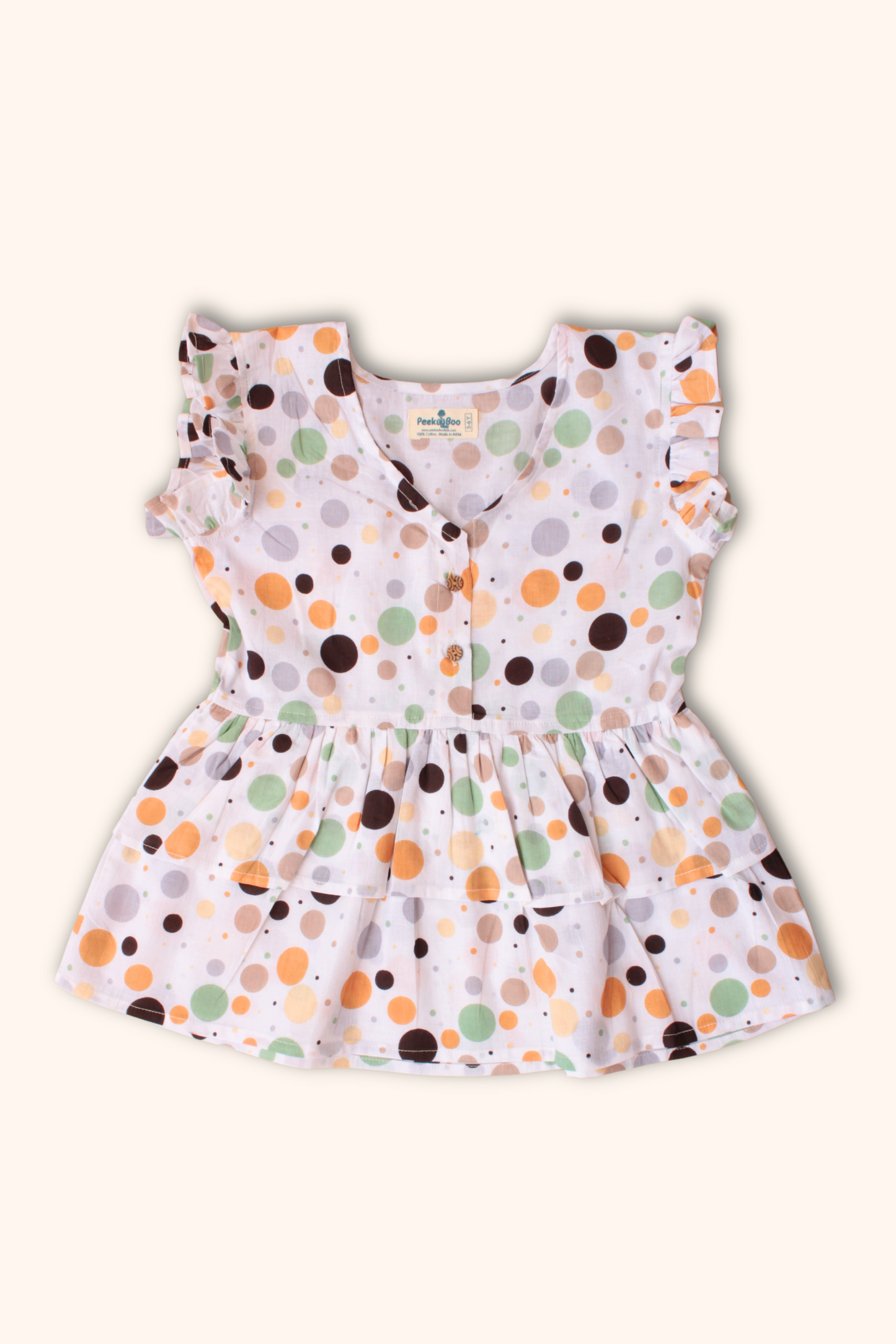 Girls Noor Pure Cotton Clothing Set - Polka Dot