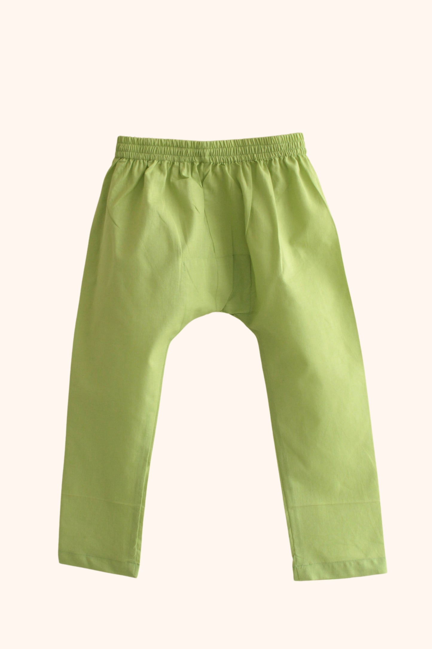 Boys Rangrez Color Block Kurta & Pant set - Green/Yellow