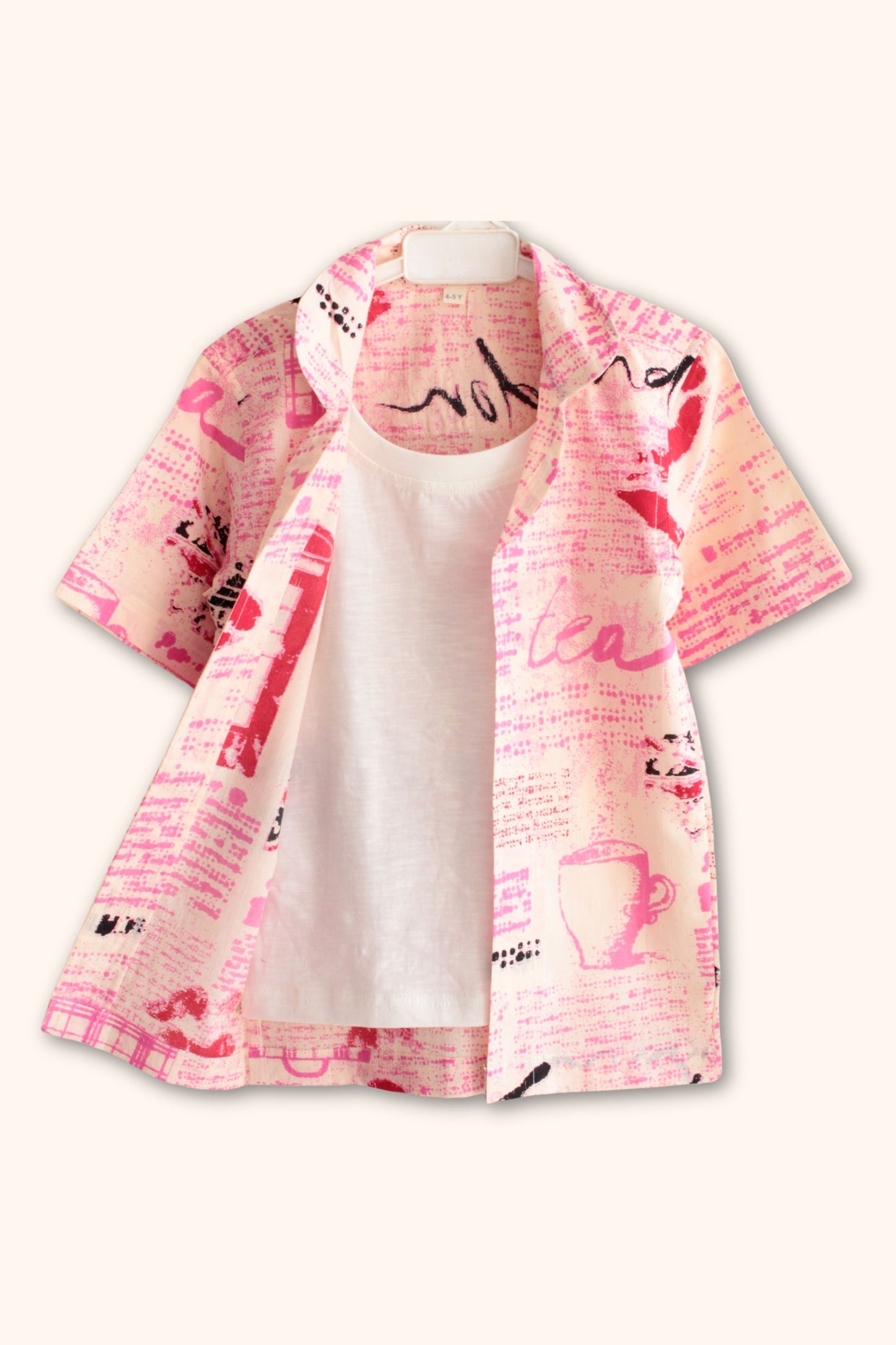 Boys Charles Resort Wear Set - London Pink