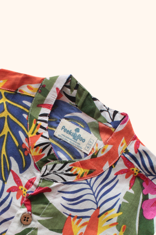 Boys Pure Cotton Shirt - Multicolor