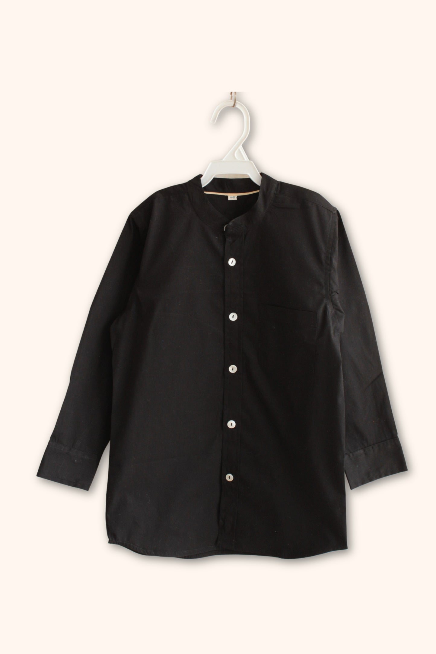 Boys Pure Cotton Shirt - Classic Black