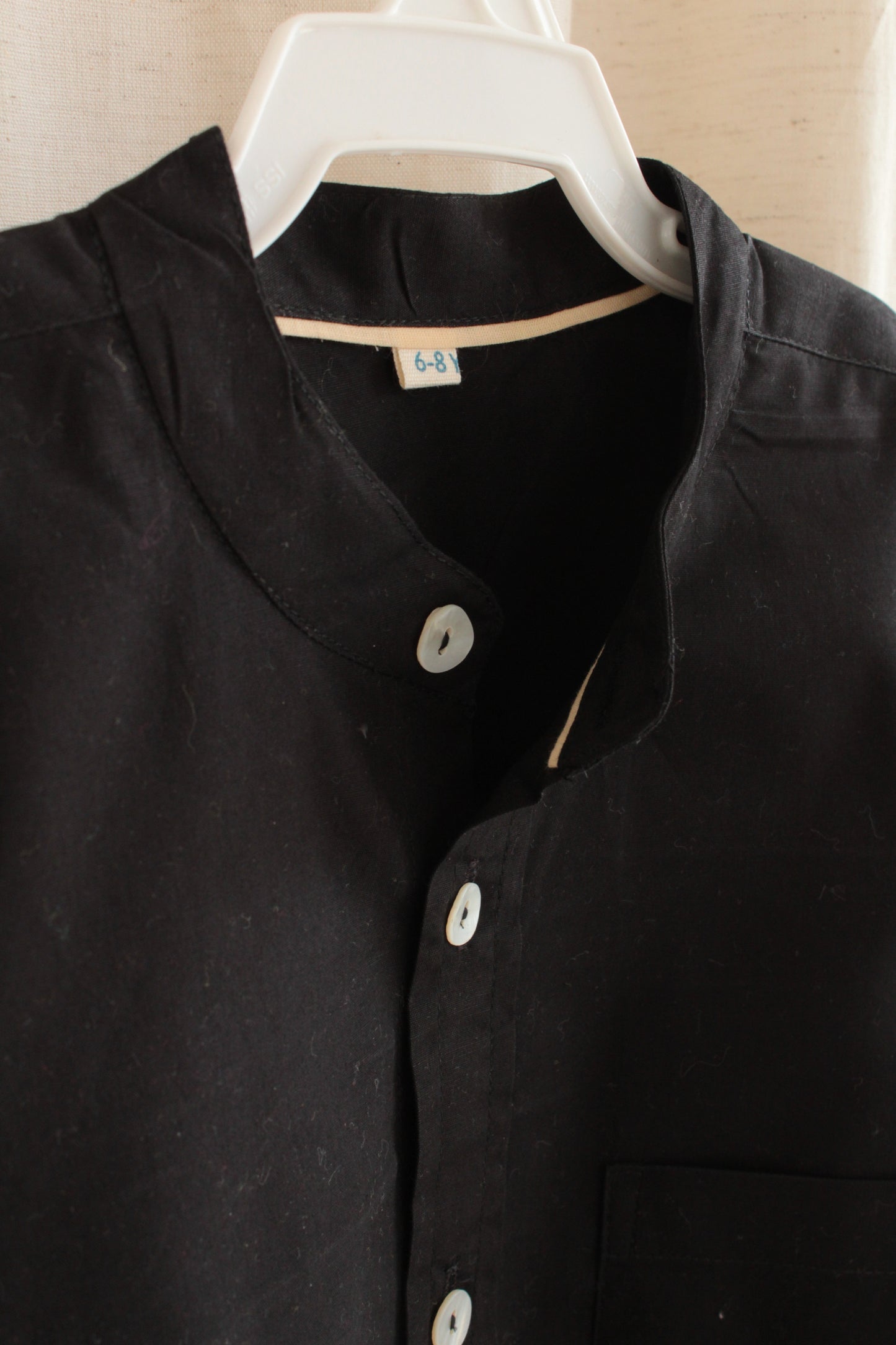 Boys Pure Cotton Shirt - Classic Black