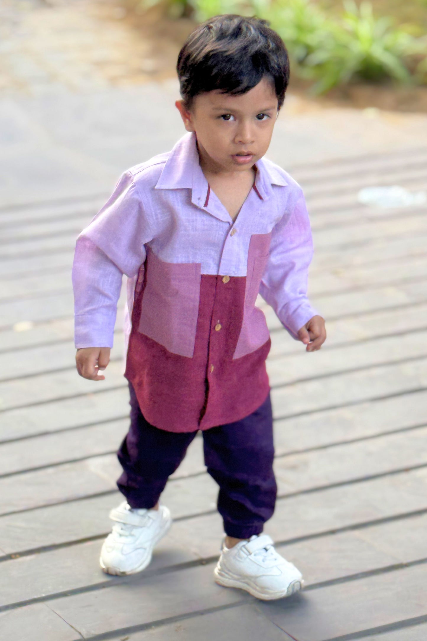 Boys Gentleman Pure Cotton Classic Clothing Set - Brown