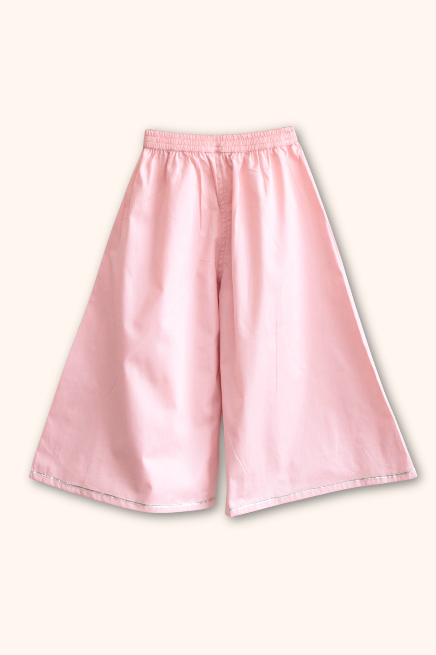 Girls Sitara Kurti and Kalidar Sharara set with Dupatta - Dust Pink