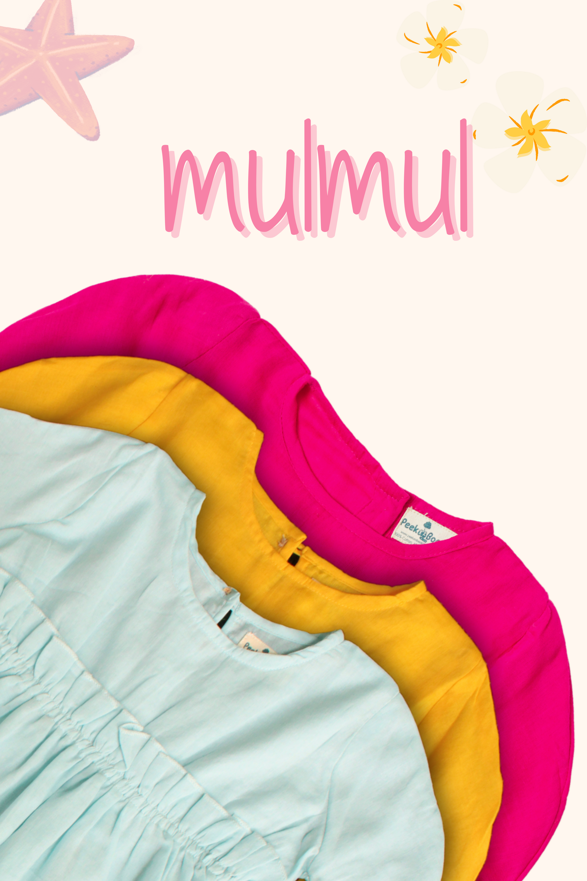 Girls Pure Mulmul Asymmetrical Solid Dress - Peekaaboo Kids - Below 1000, Dress, Girls