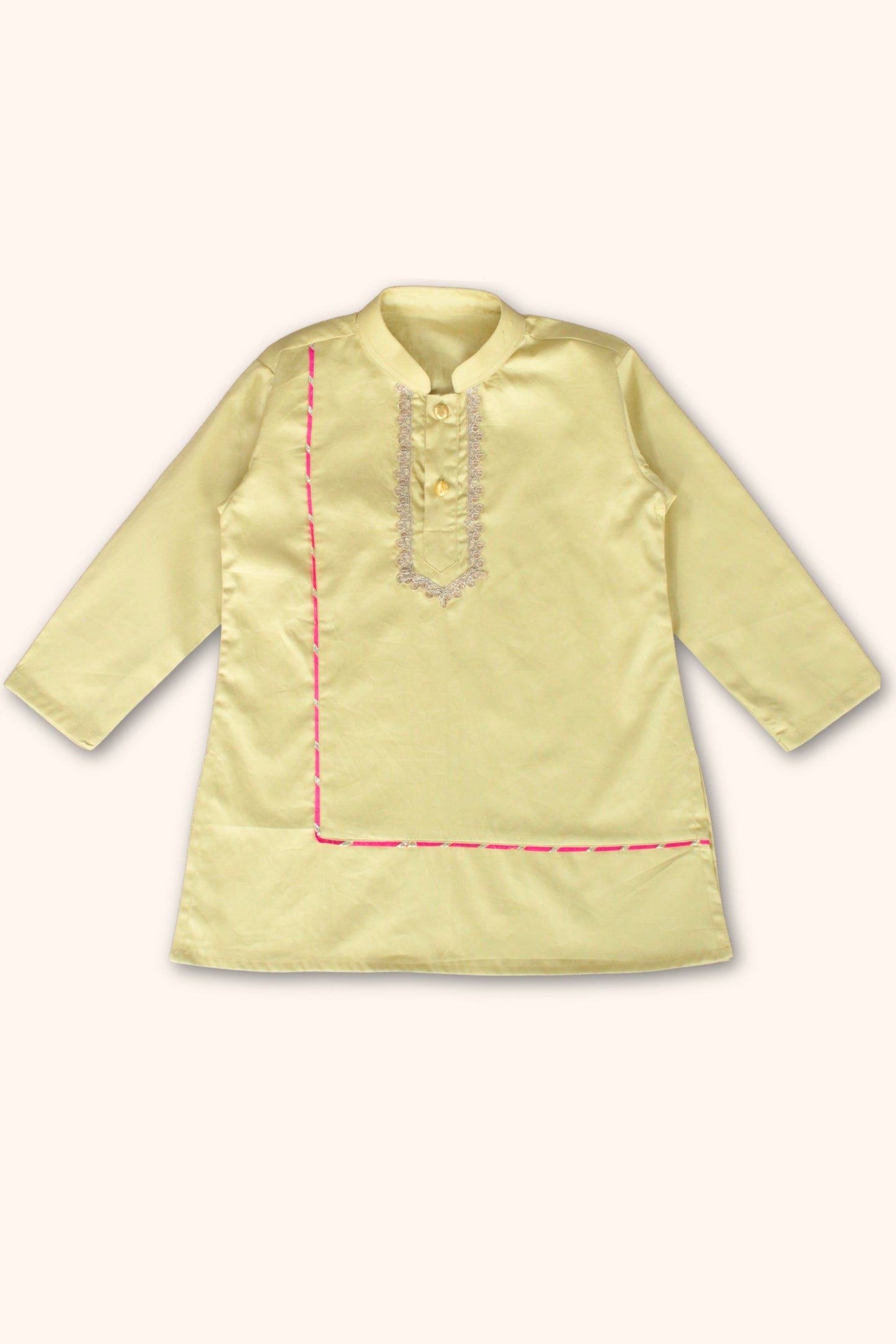 Boys Meher Kurta Pant ethnic clothing set - Pista Green