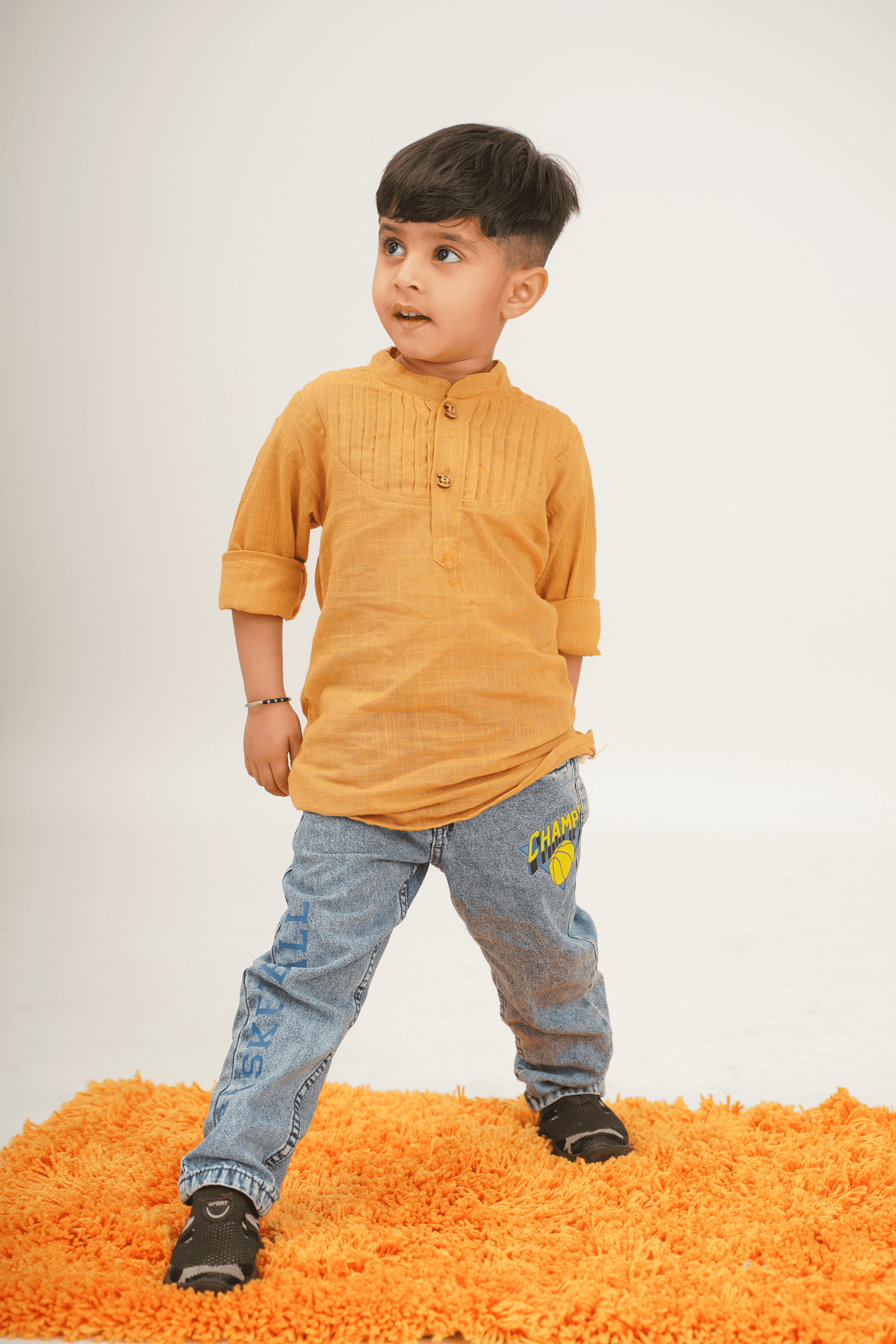 Boys Pure Cotton Beige Shirt with pintucks detailing - Peekaaboo Kids - Below 1000, Boys, Shirt