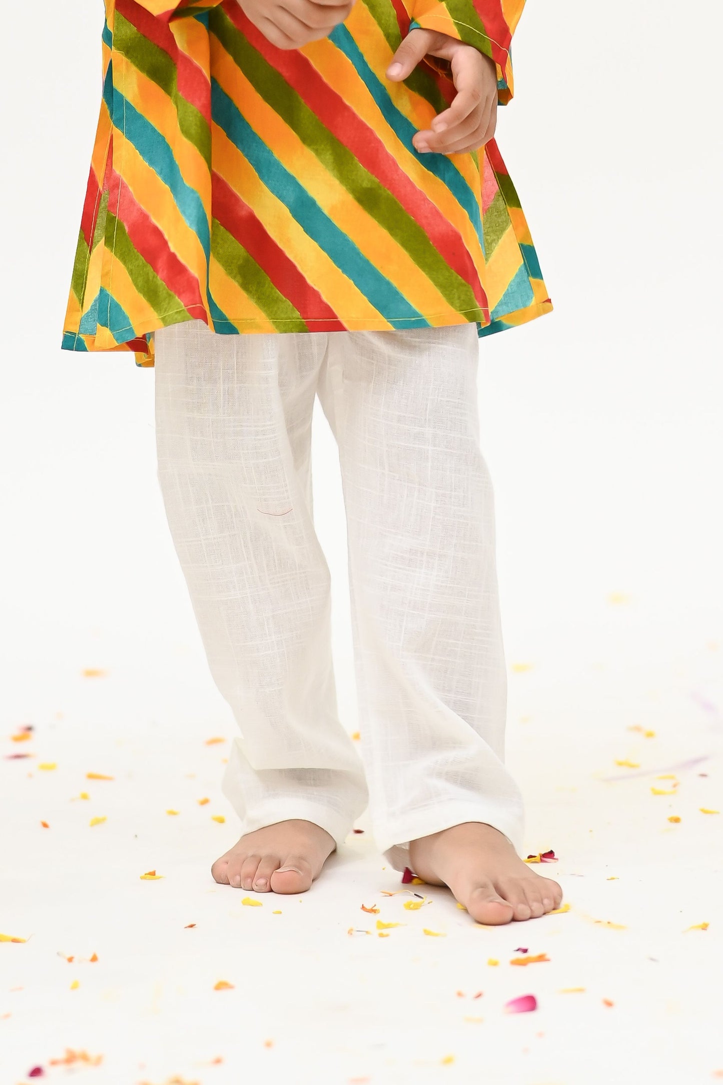 Boys Saavan 2.0 Pure Cotton Ethnic Clothing set - Multicolor Lehriya