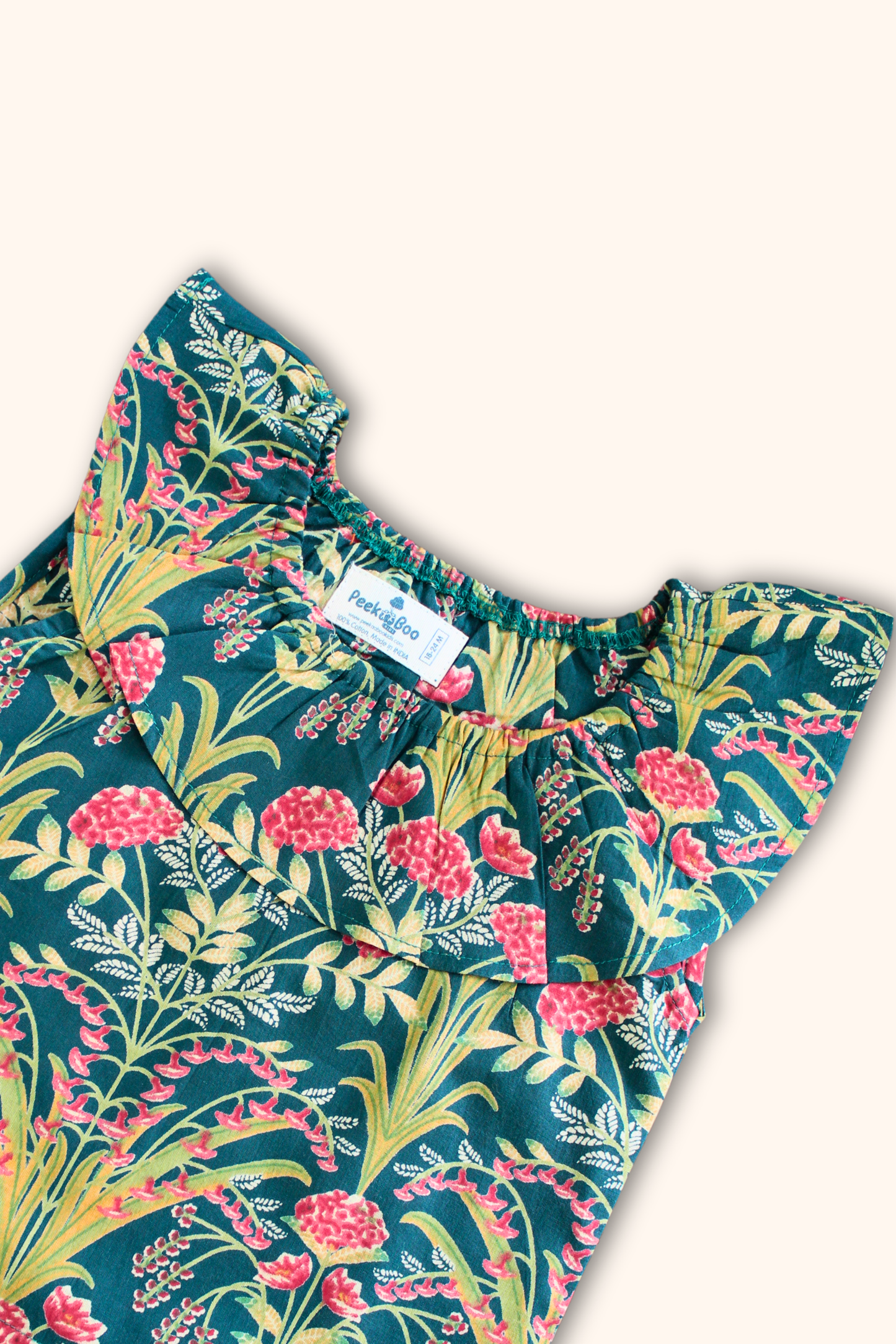 Amazon Pure Cotton Clothing Set - Pink & Green Twinning