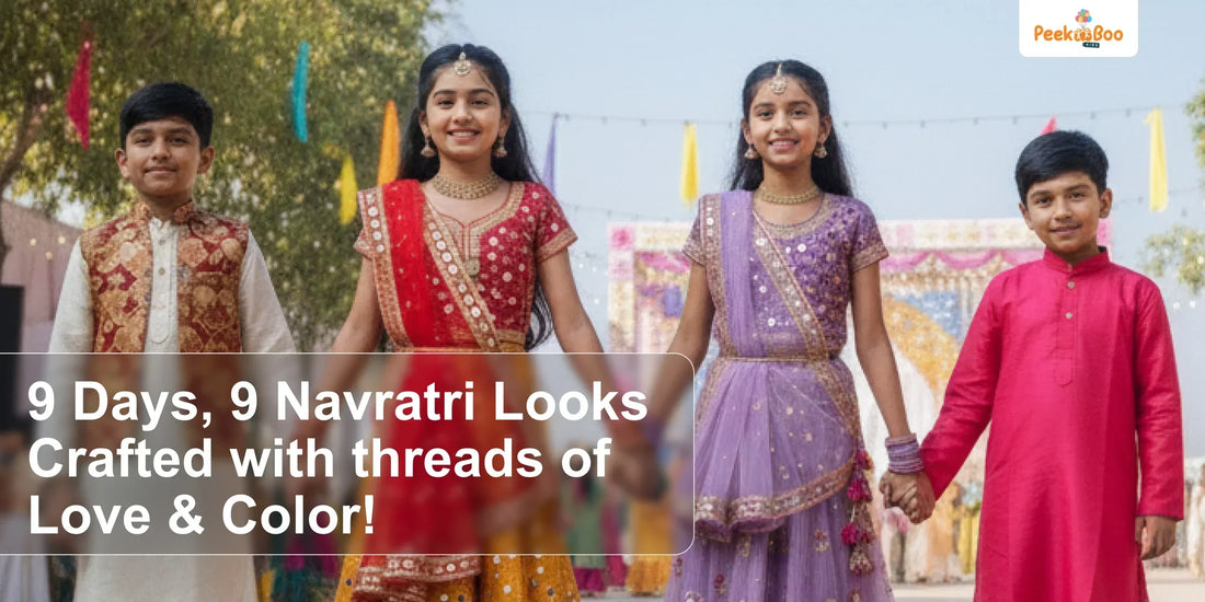 9 Days, 9 Navratri Looks – Crafted with threads of Love & Color!