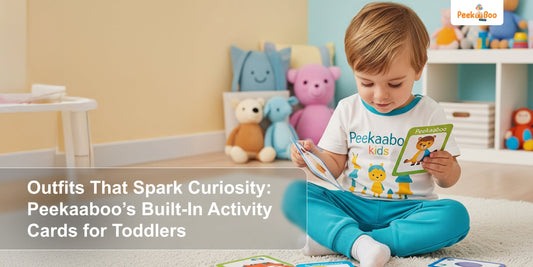 Outfits That Spark Curiosity: Peekaaboo’s Built-In Activity Cards for Toddlers