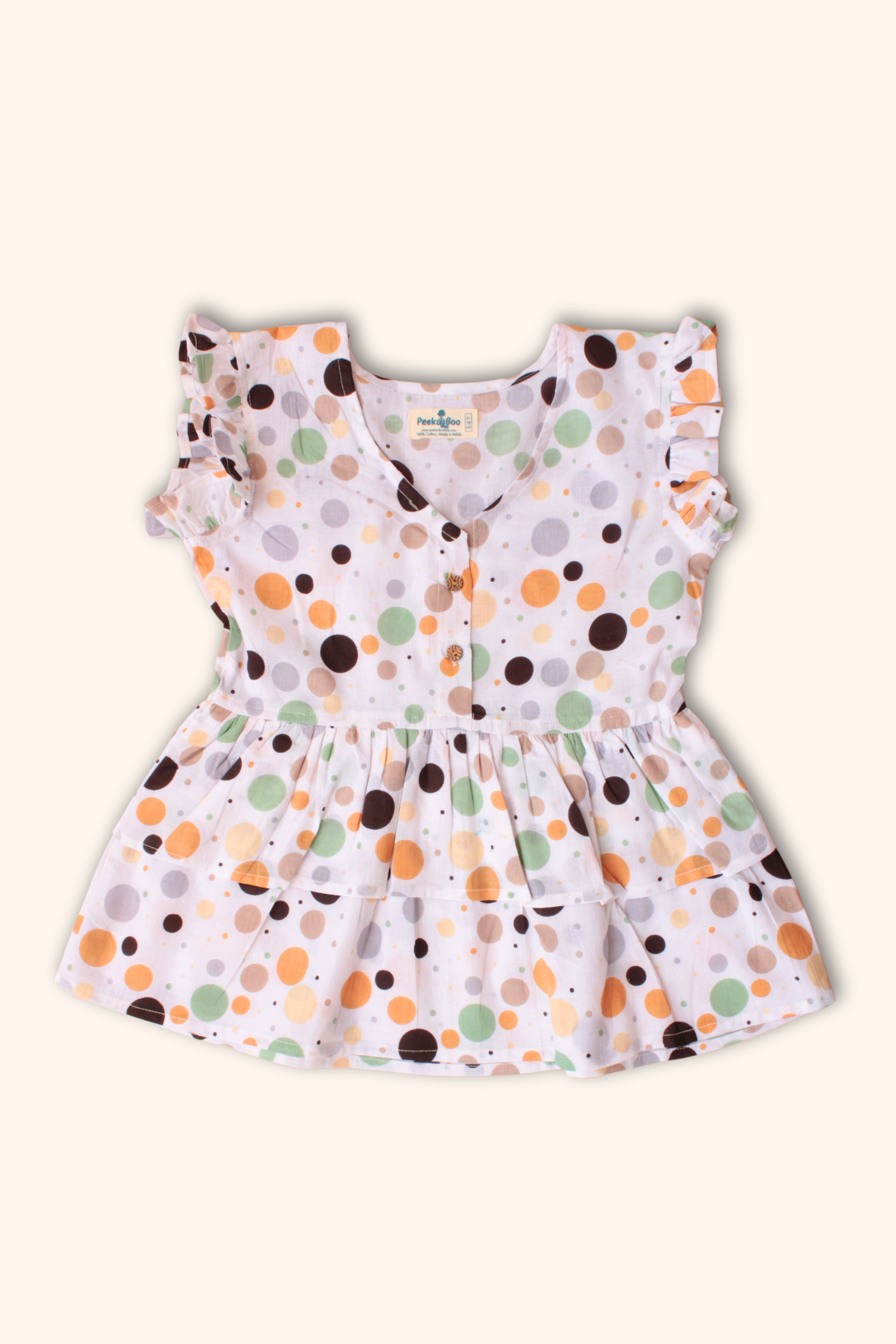 Girls Noor Pure Cotton Clothing Set - Polka Dot