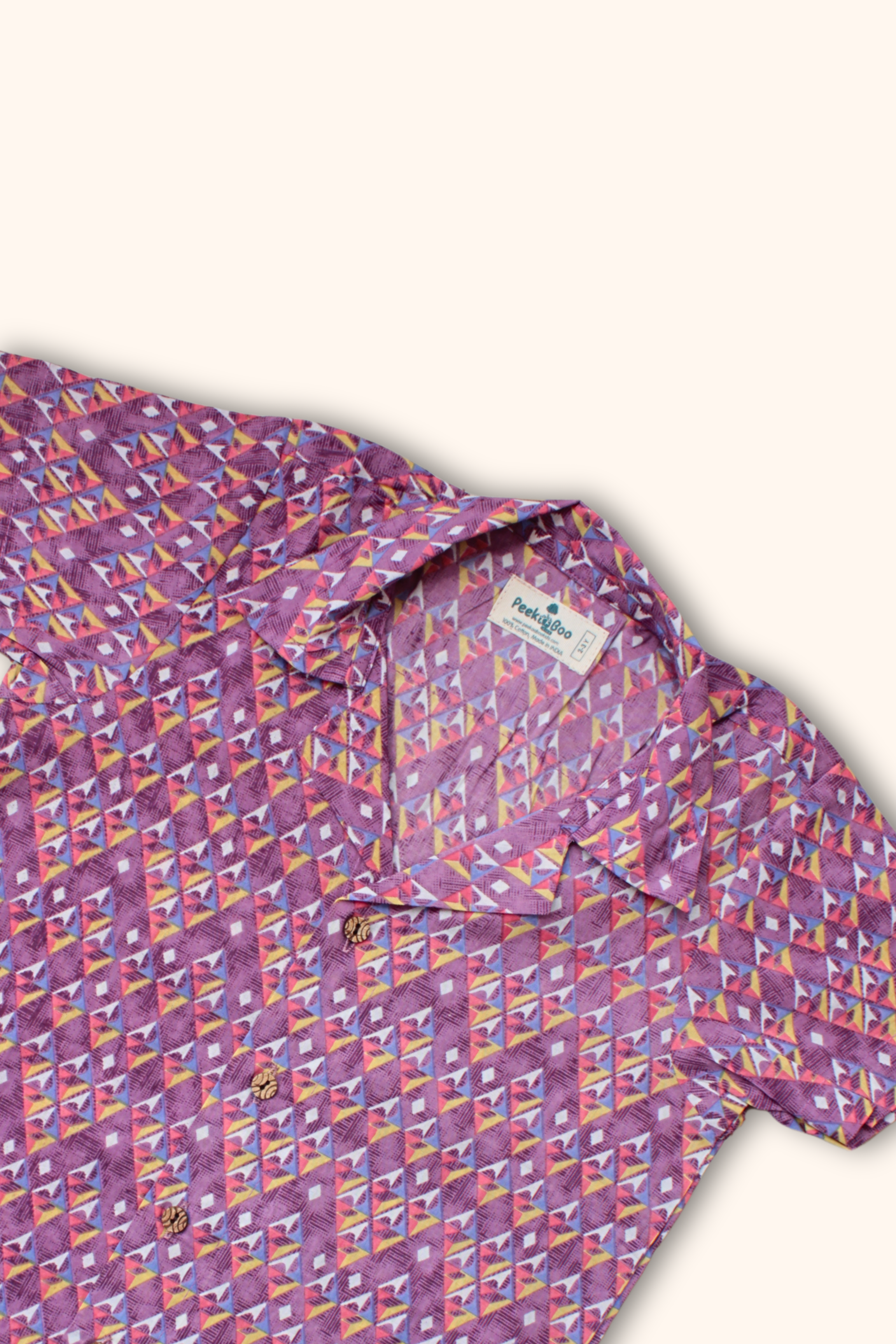 Boys Aster Pure Cotton Printed Clothing Set - Lavender