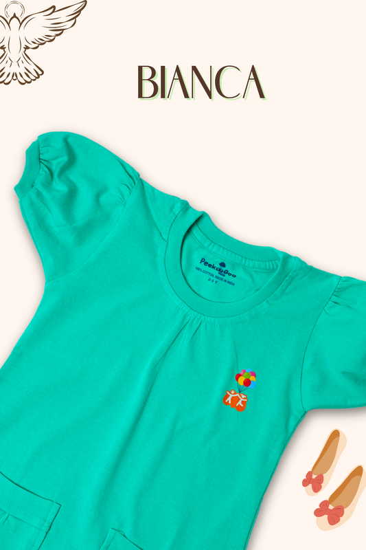 Girls Bianca Cotton Knit - Green