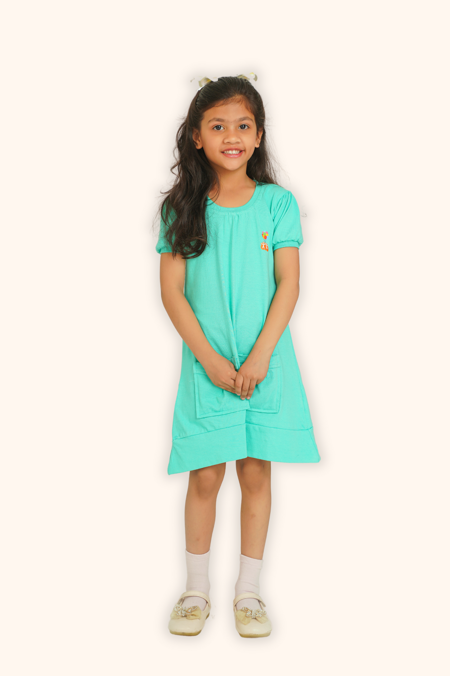 Girls Bianca Cotton Knit - Green