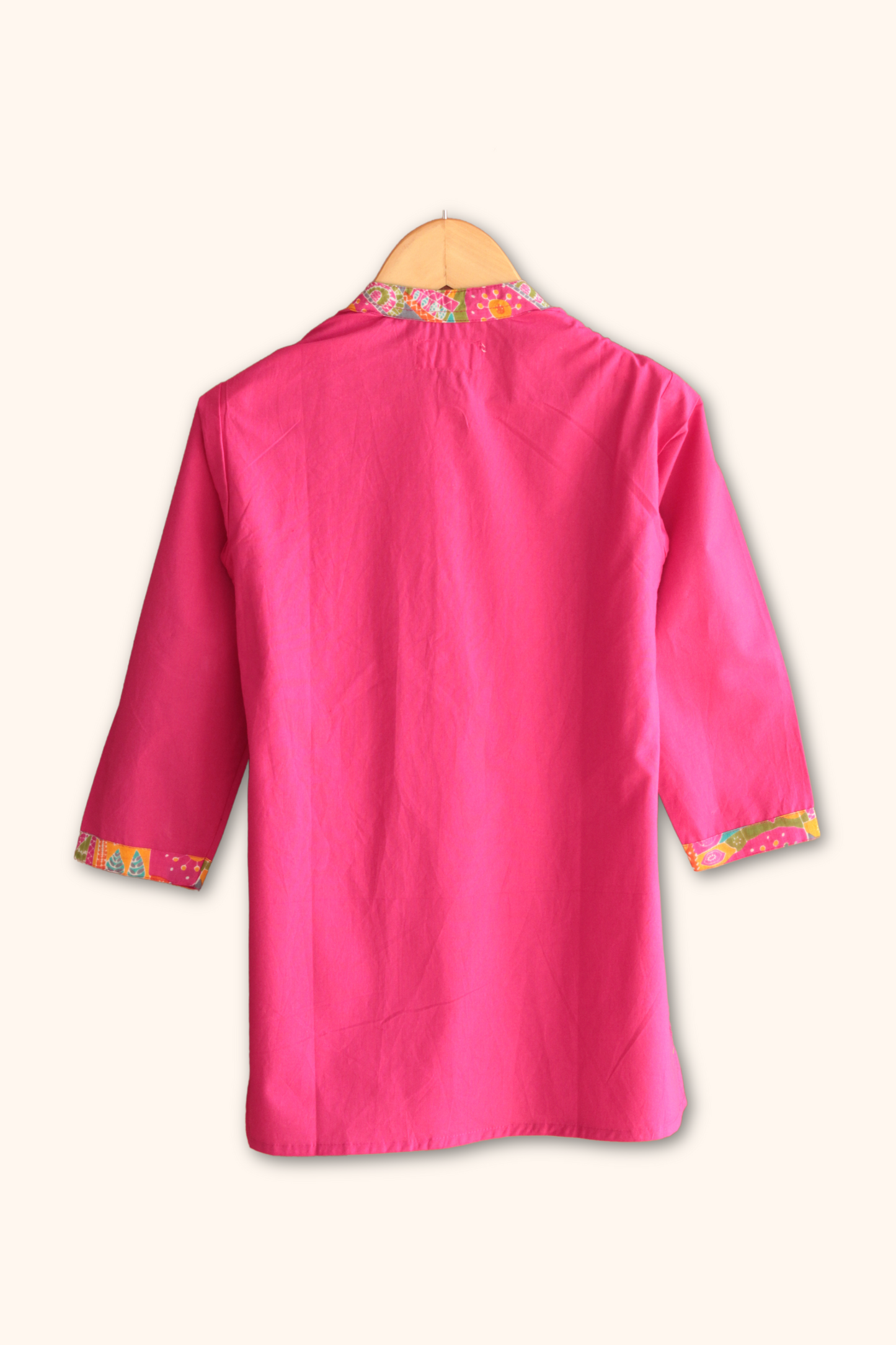 Boys Dholna Kurta Pant & Jacket 3 piece ethnic clothing set - Pink