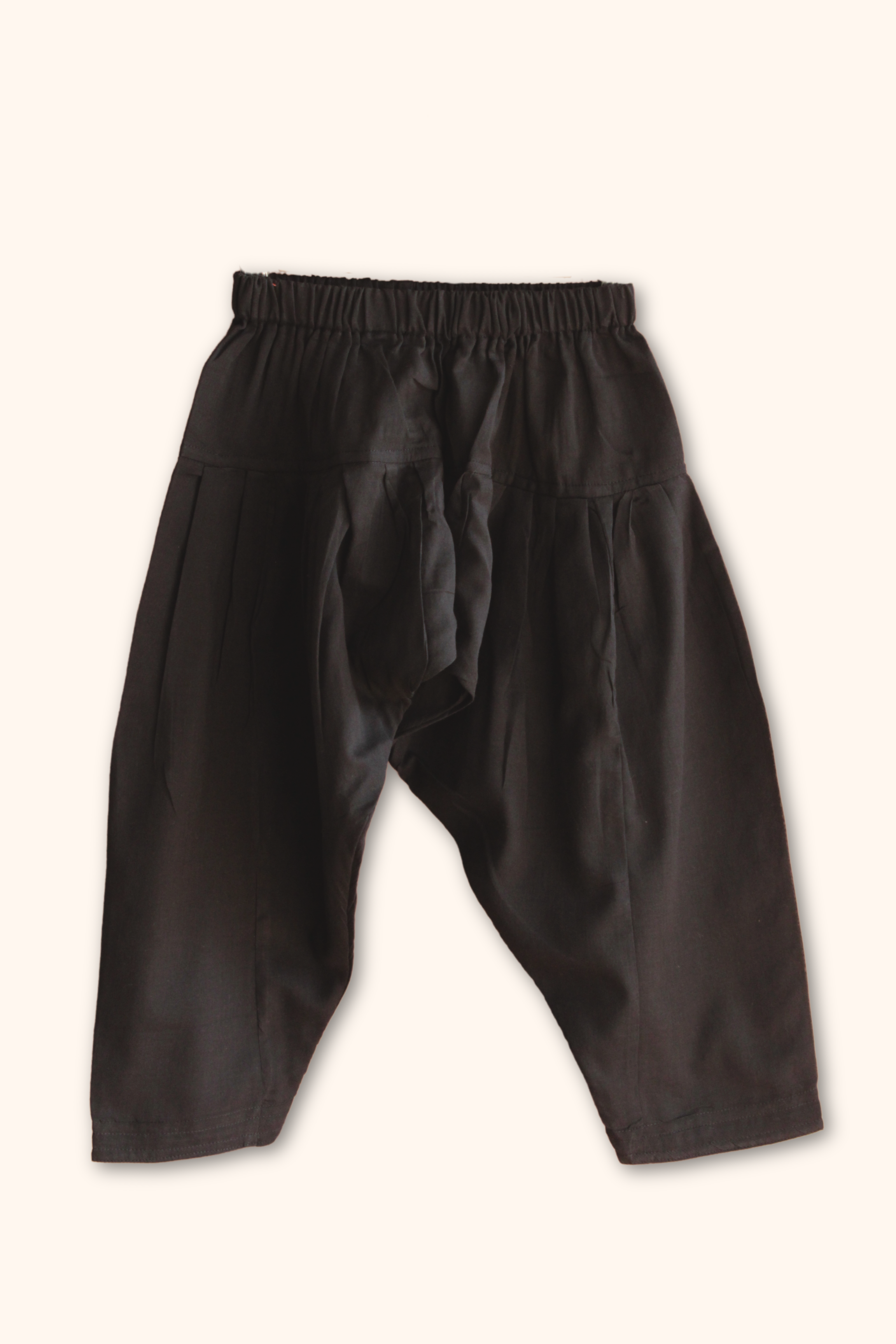 Boys Dholna Kurta Pant & Jacket 3 piece ethnic clothing set - Black