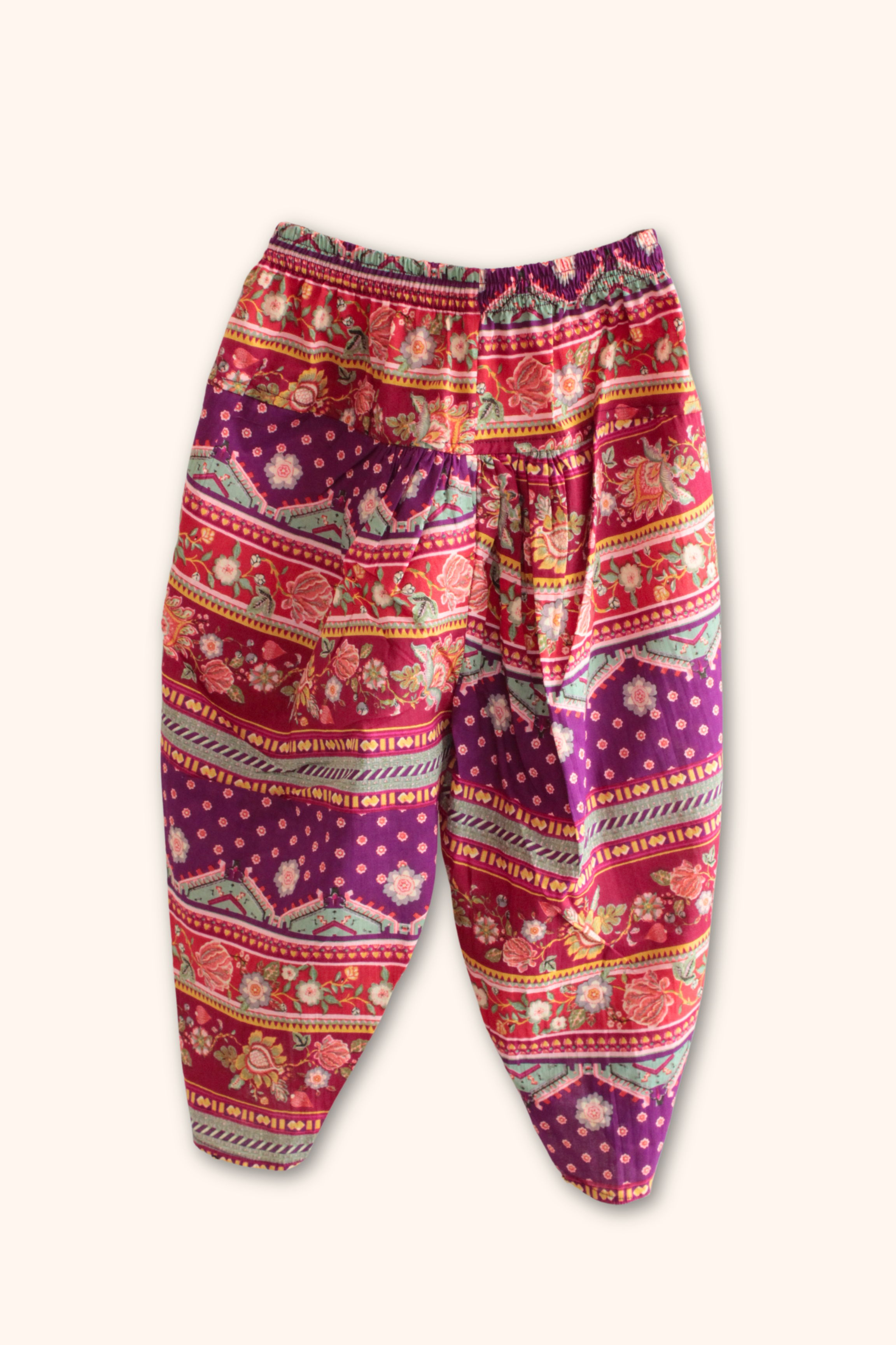 Girls Kesari Pure Cotton Ethnic Clothing Set - Purple