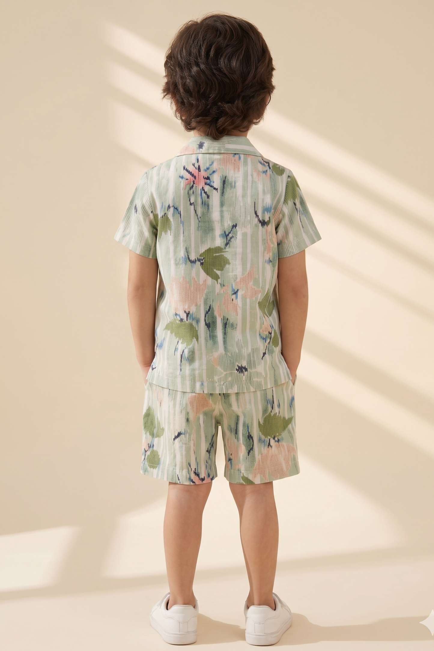 Boys Sunshine Pure Cotton Printed Clothing Set - Green