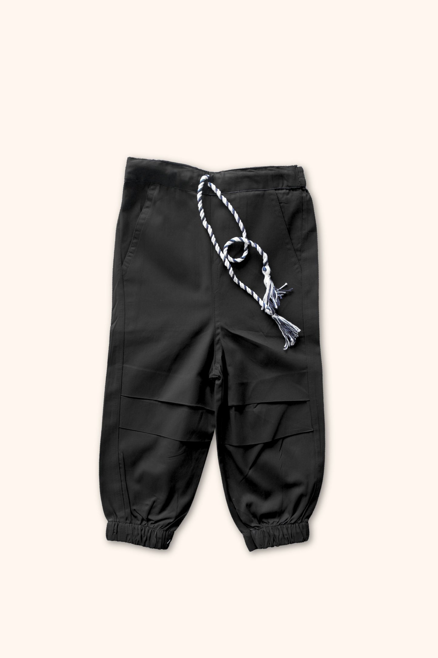 Boys Pure Cotton Clothing Set - Pintuck Shirts & Black Cargo Pant