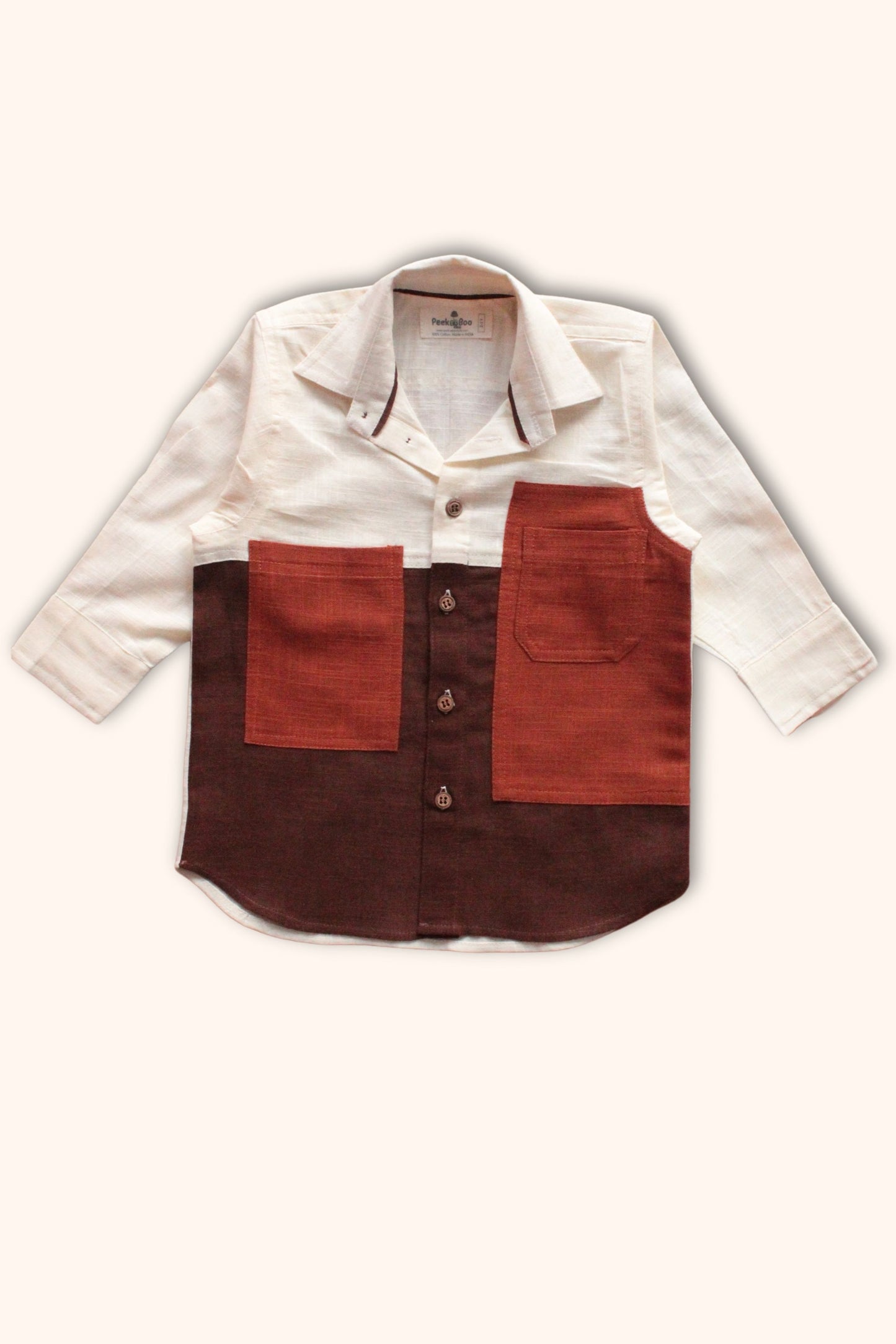 Boys Gentleman Pure Cotton Classic Clothing Set - Mauve / Brown