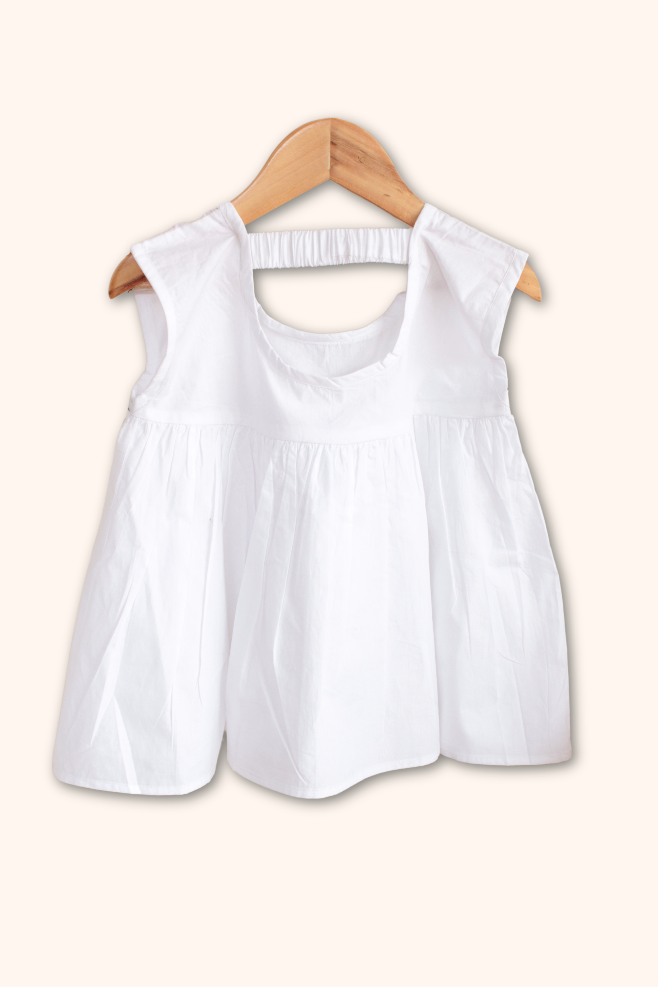 Girls Bohemian Pure Cotton Clothing set - White & Blue