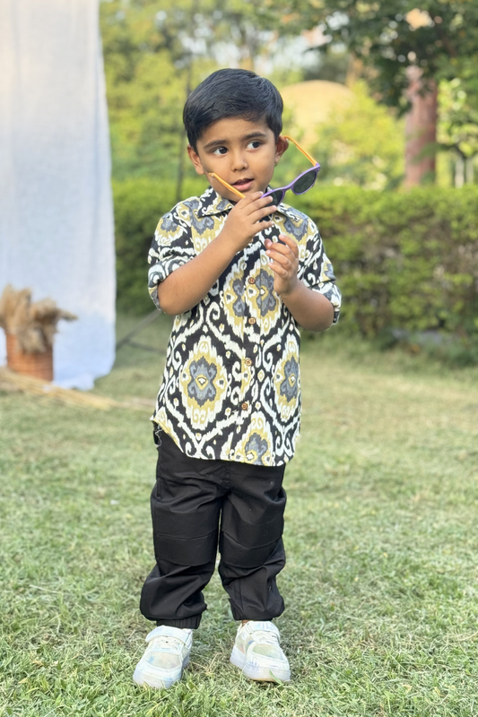 Boys Bahamas Resort Wear Set - Black