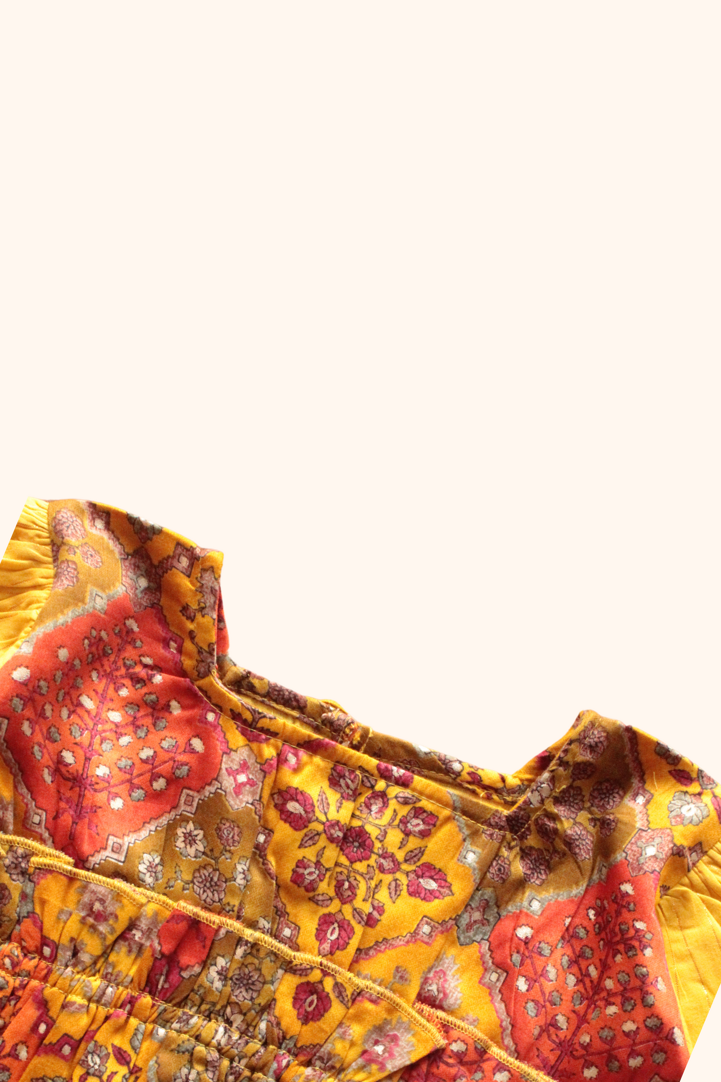 Girls Jashn High Low Printed top with Sharara set