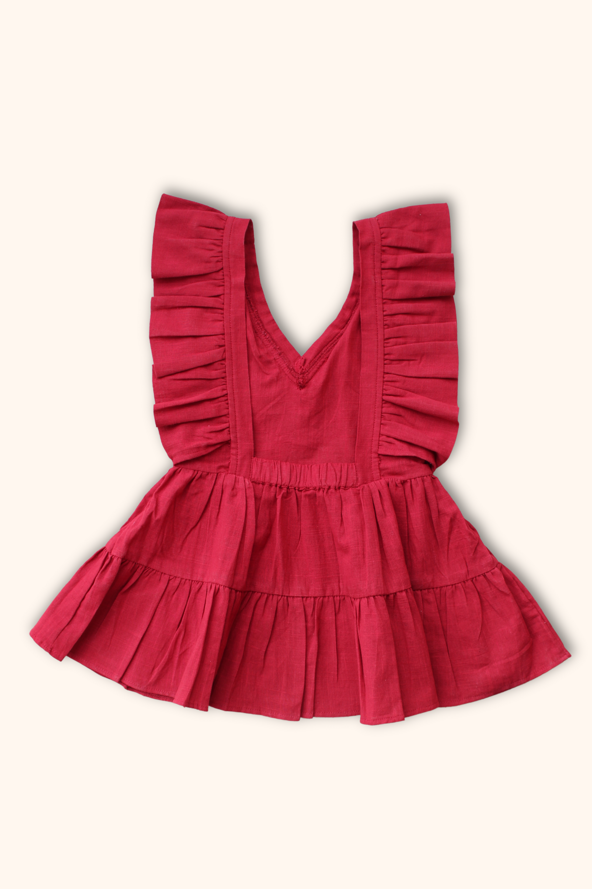 Girls Saba Backless Party Wear Dress - Maroon - Peekaaboo Kids - Above 1000, Dress, Featured, Girls