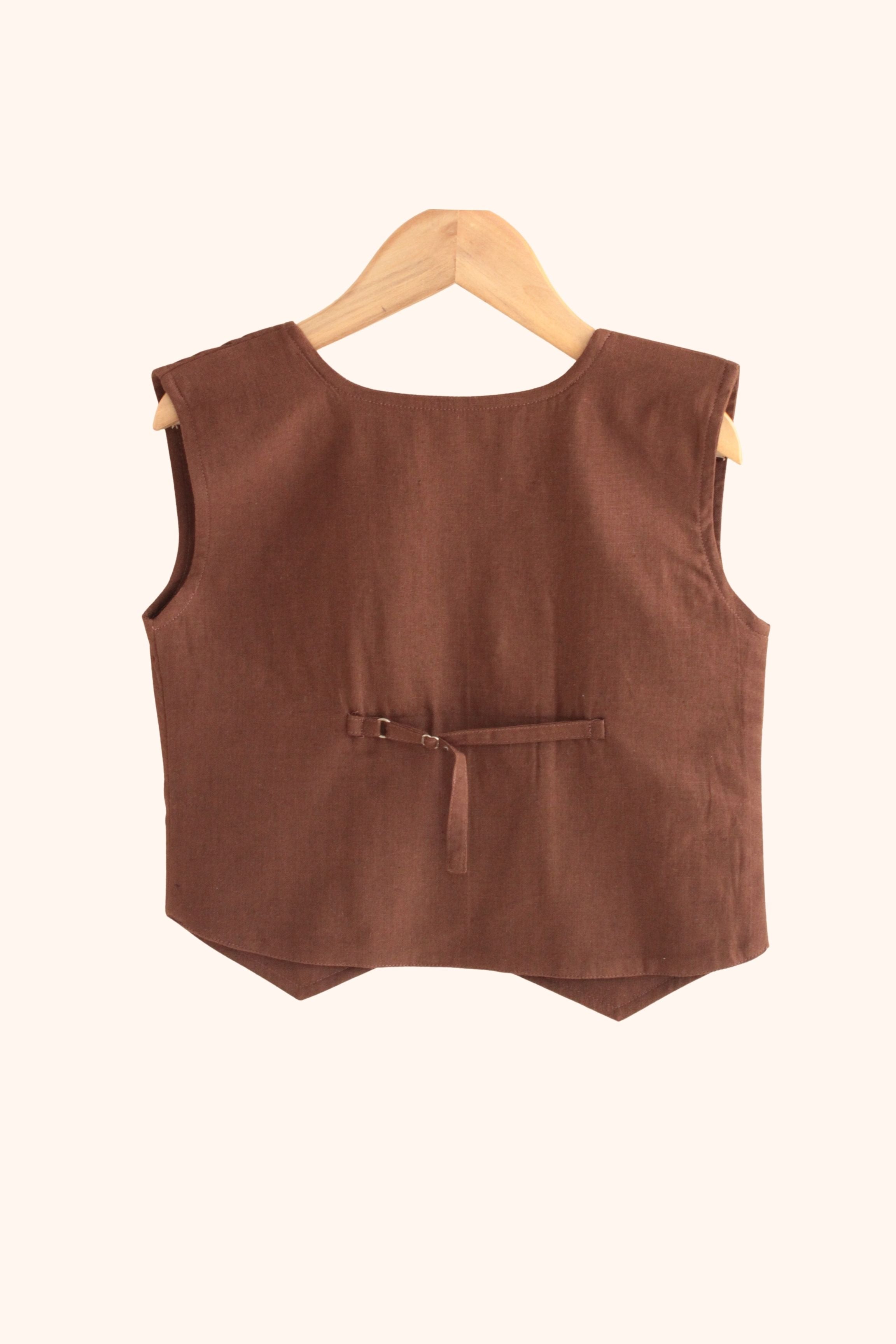 Girls Midnight Brown Pure Cotton clothing set
