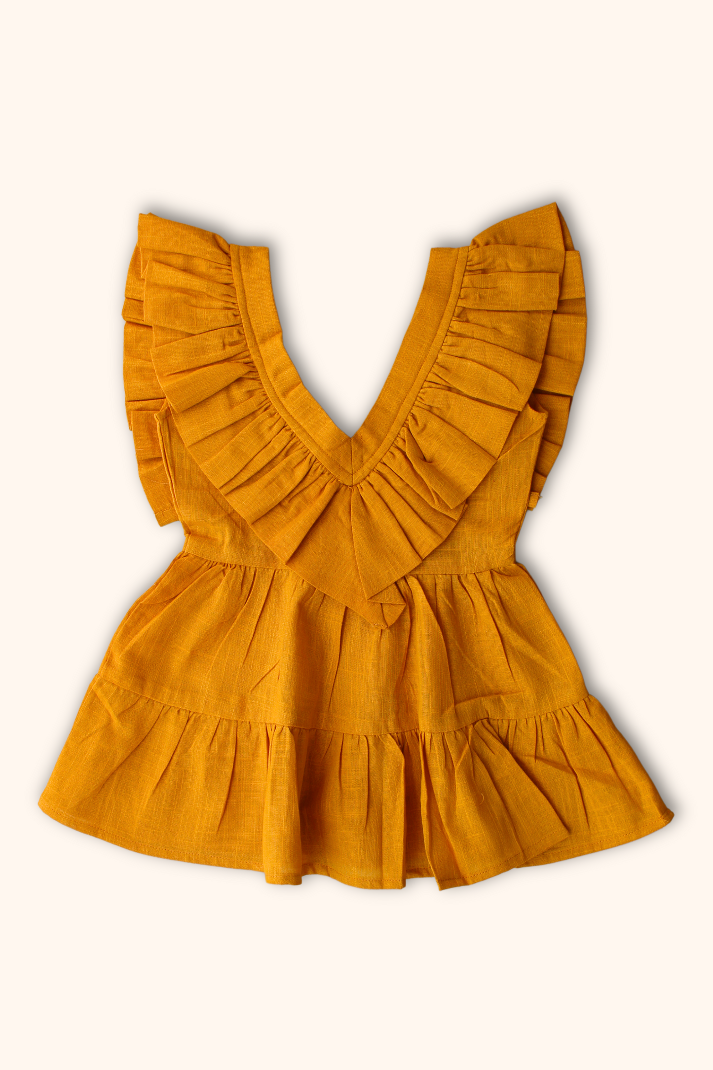 Girls Saba Backless Party Wear Dress - Mustard - Peekaaboo Kids - Above 1000, Dress, Featured, Girls