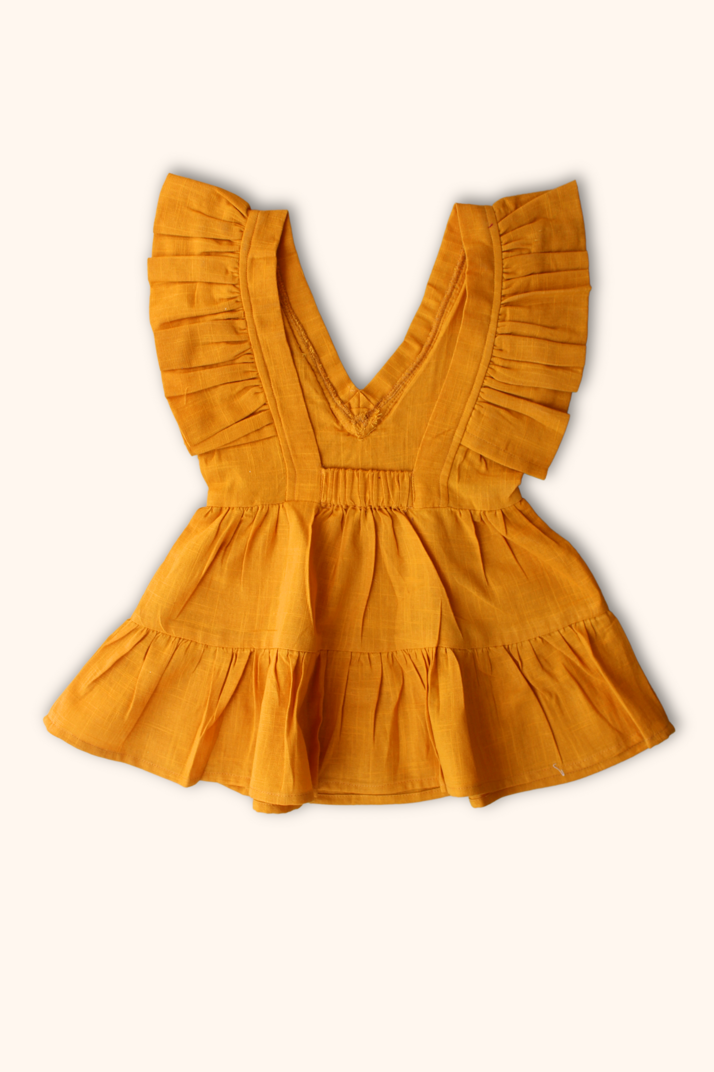 Girls Saba Backless Party Wear Dress - Mustard - Peekaaboo Kids - Above 1000, Dress, Featured, Girls