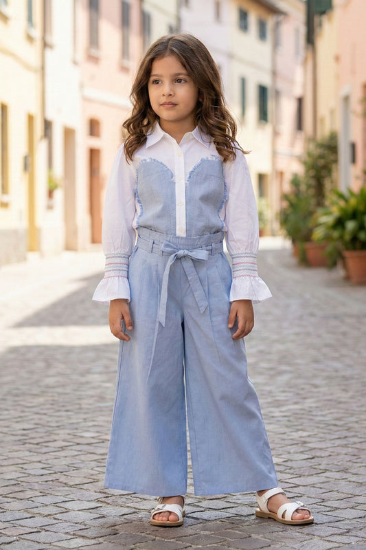 Girls Blue Friday Pure Cotton clothing set