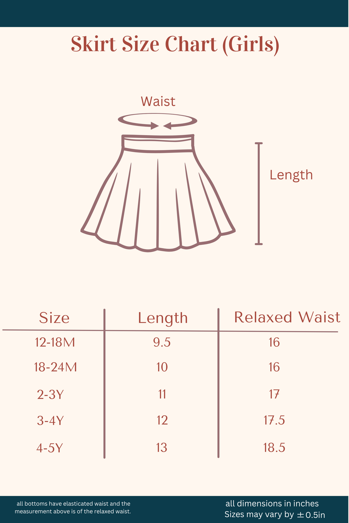 Girls 100% Cotton Knit Pleated Brown Skorts