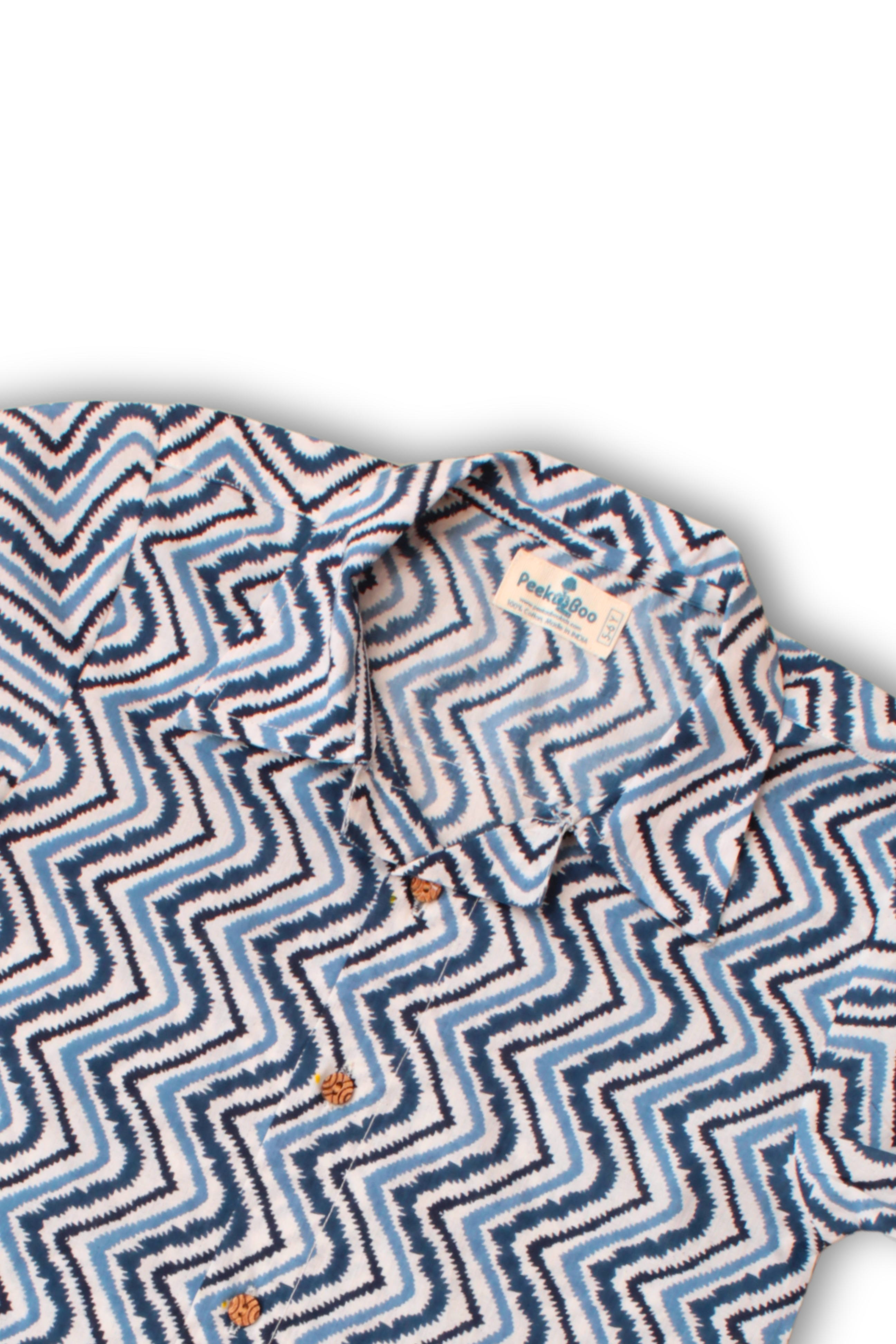 Boys Aster Pure Cotton Printed Clothing Set - Blue