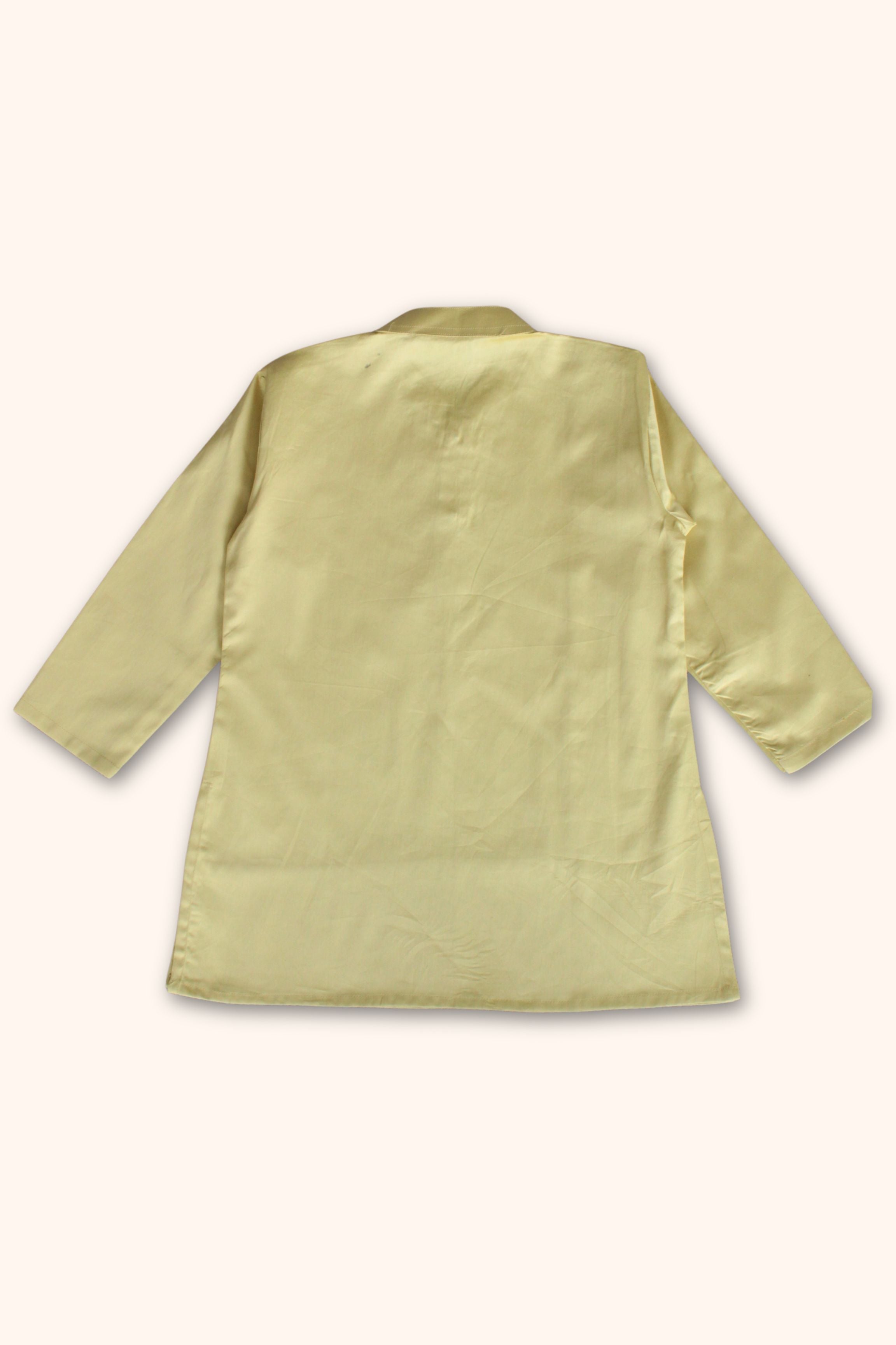 Boys Meher Kurta Pant ethnic clothing set - Pista Green