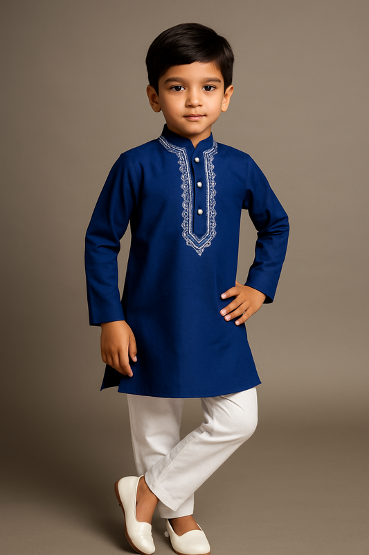 Boys Tyohaar embroidered Kurta with Pajami set