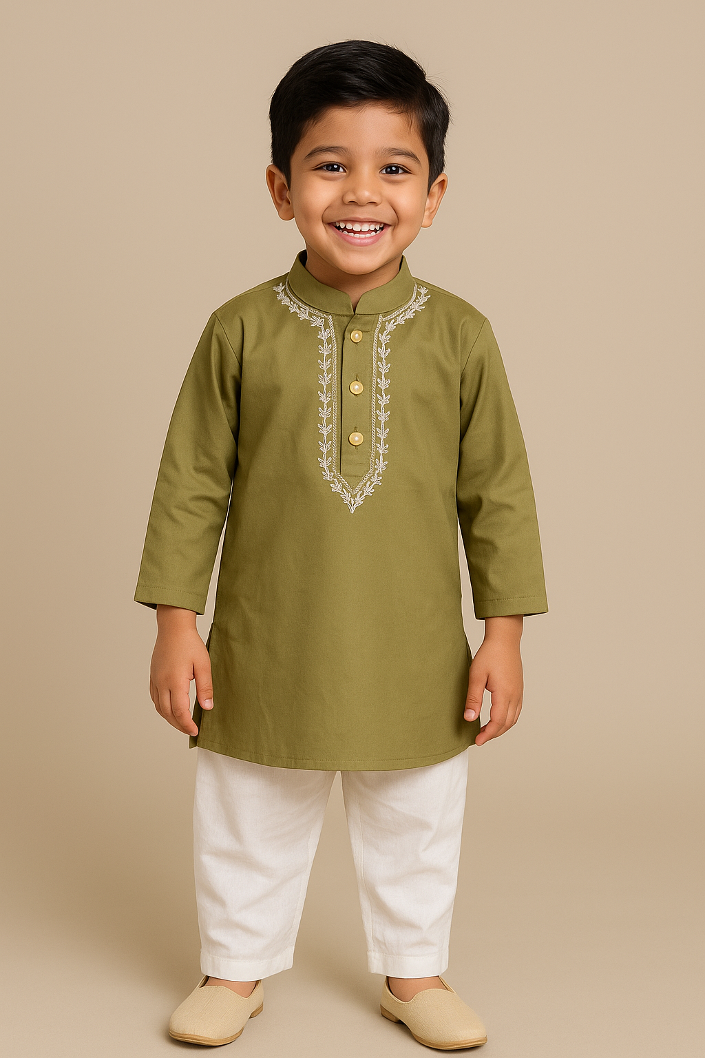 Boys Tyohaar embroidered Kurta with Pajami set