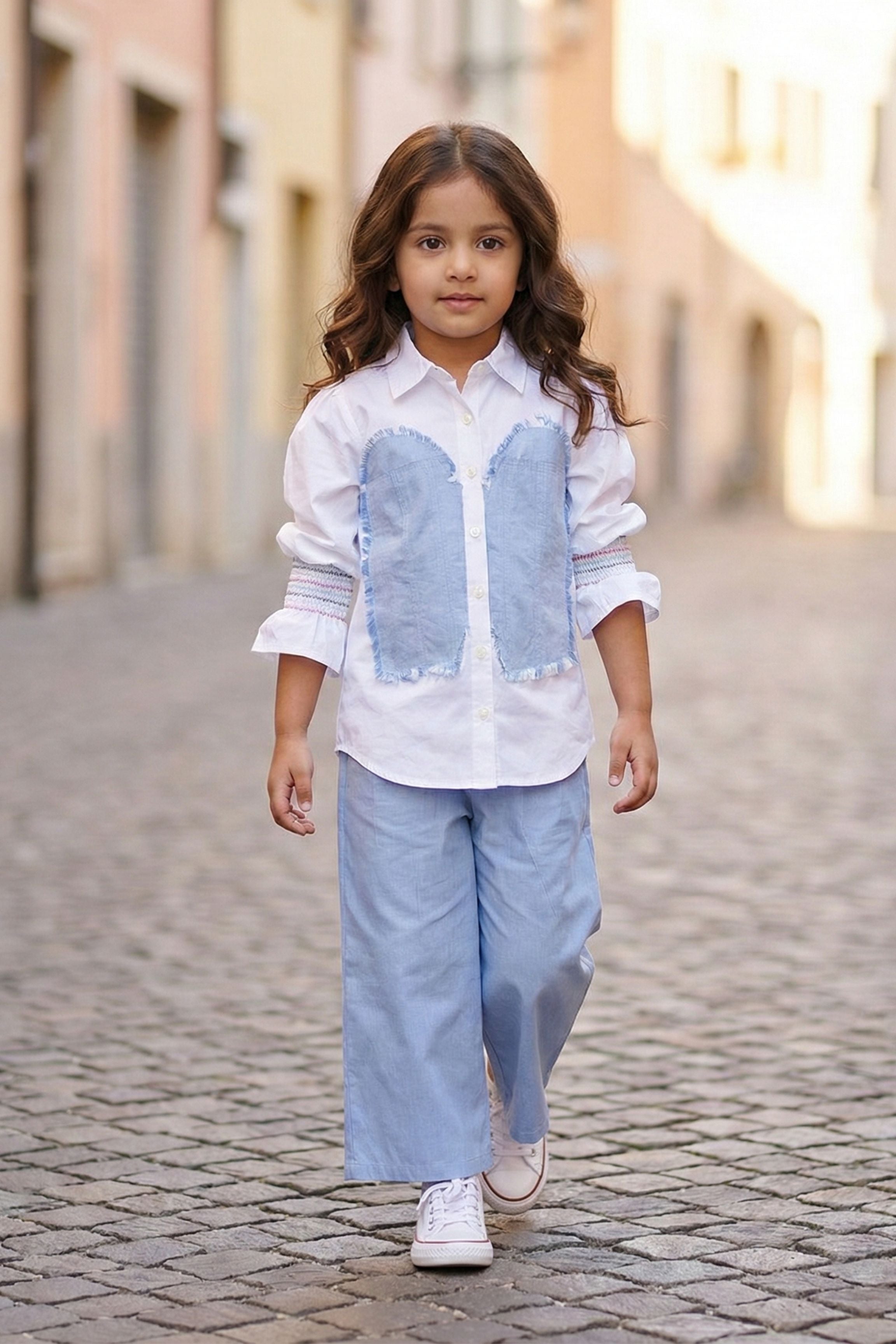 Girls Blue Friday Pure Cotton clothing set