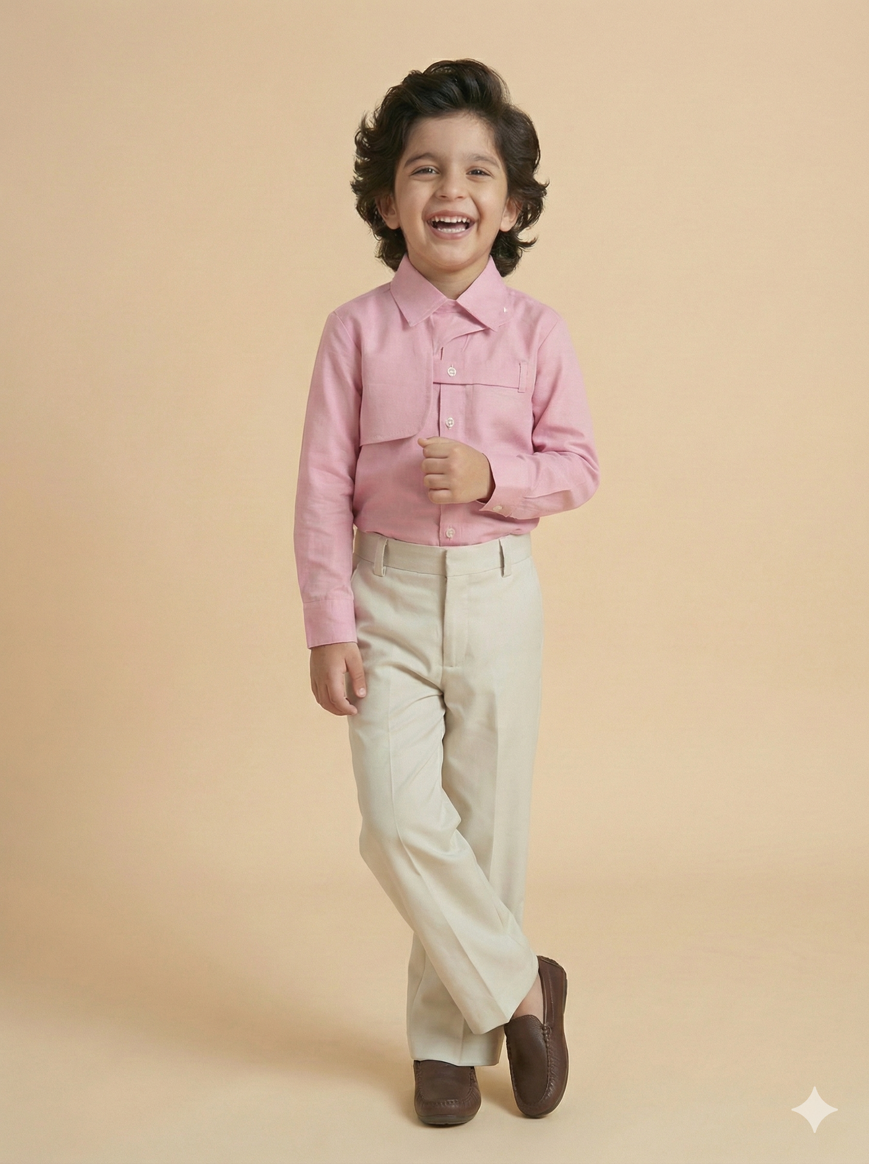 Boys Misaki Pure Cotton Flap Shirt