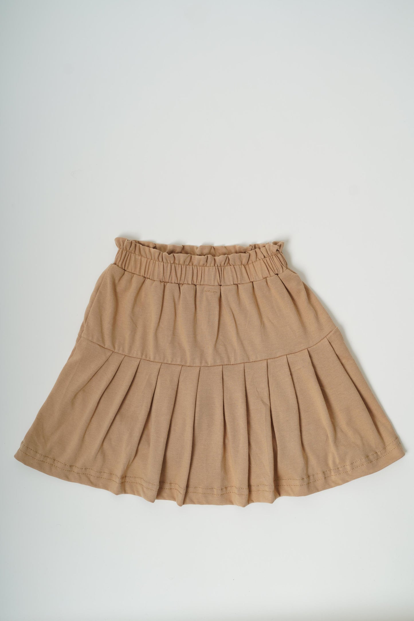 Girls 100% Cotton Knit Pleated Brown Skorts - Peekaaboo Kids - Below 1000, Black, Bottoms, Girls, Shorts