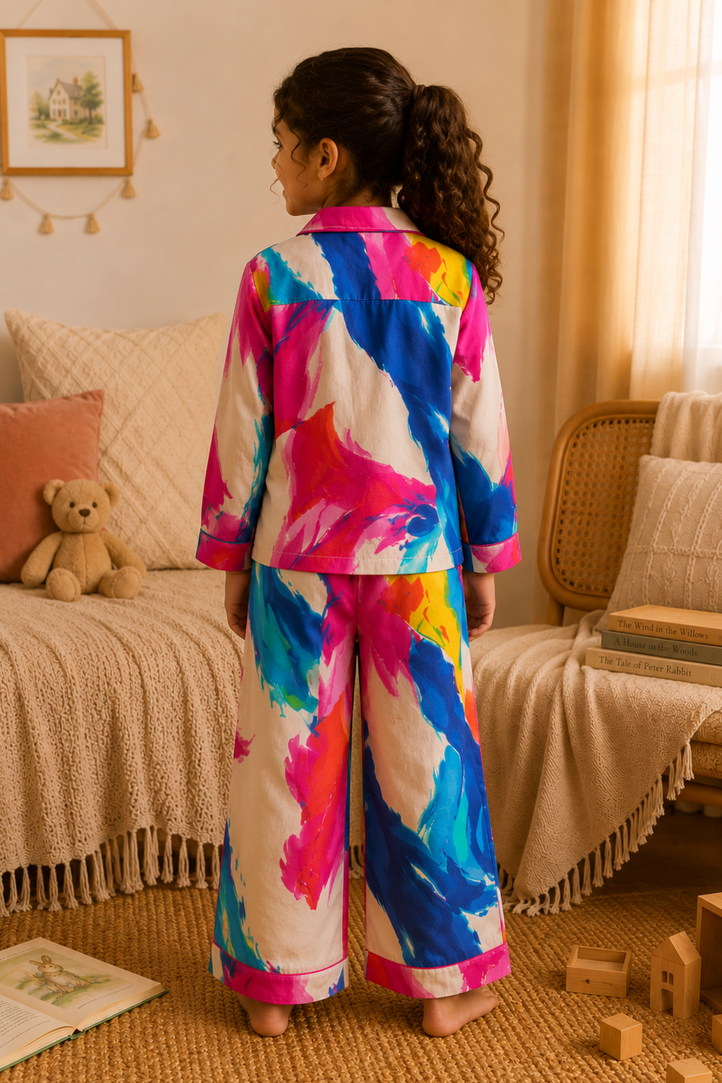 Pure Soft Cotton Printed Night Suit - Multi