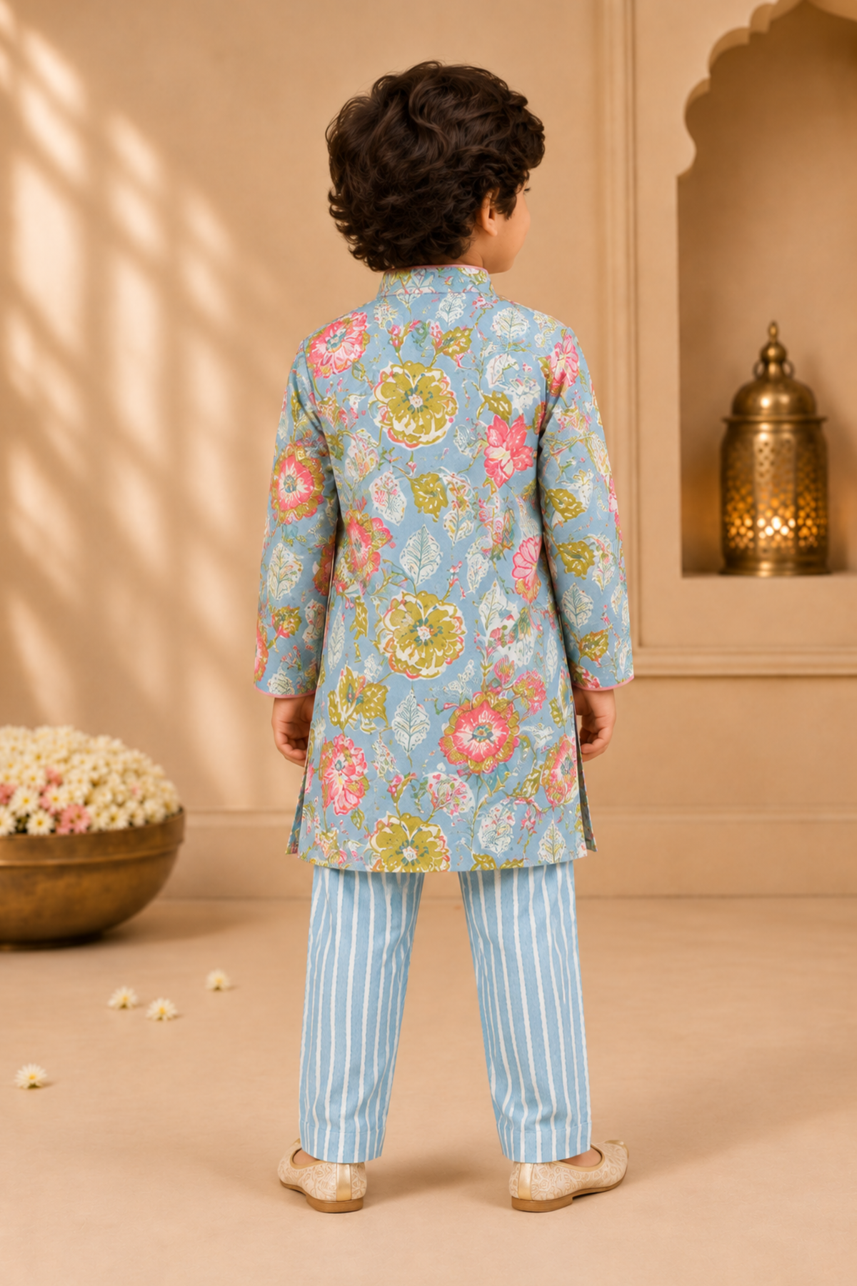 Boys Kohinoor Pure Cotton Ethnic Clothing set - Blue