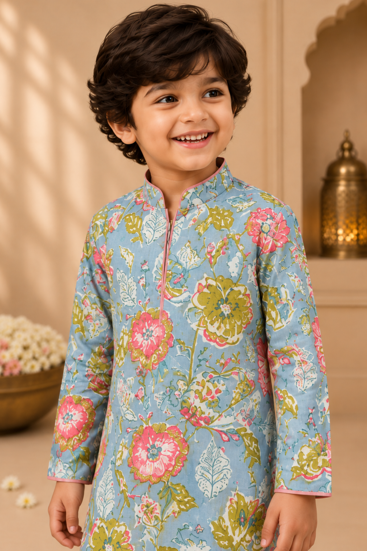 Boys Kohinoor Pure Cotton Ethnic Clothing set - Blue