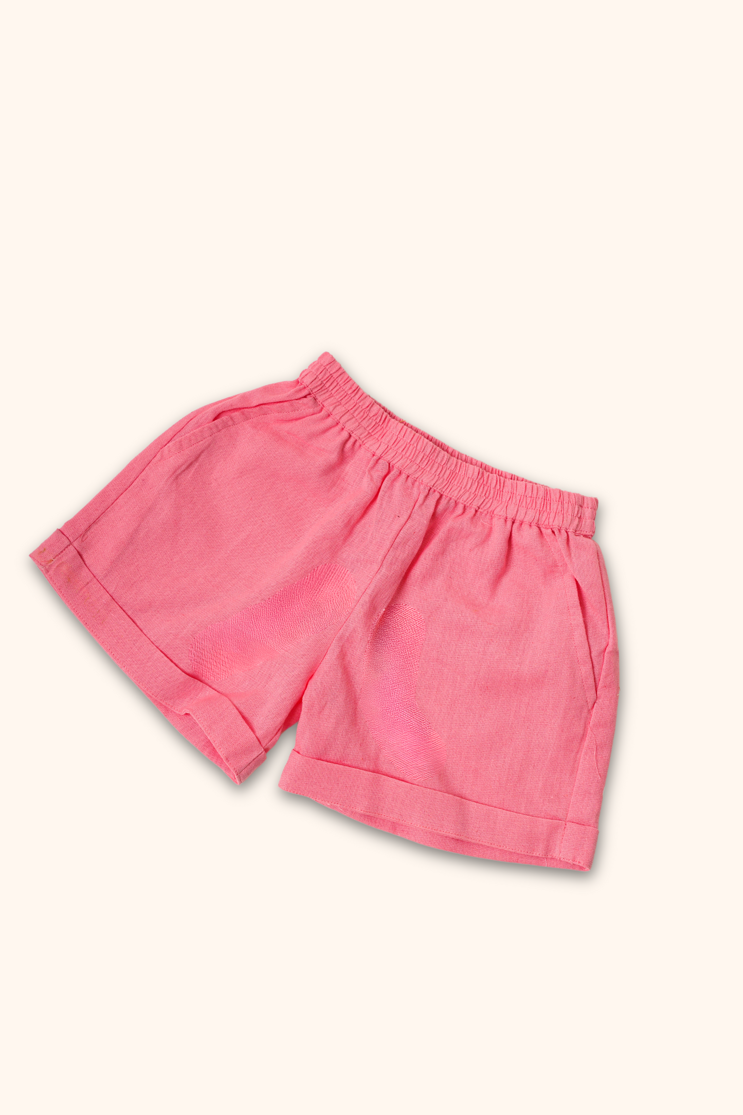 Boys 100% Cotton Pink Shorts