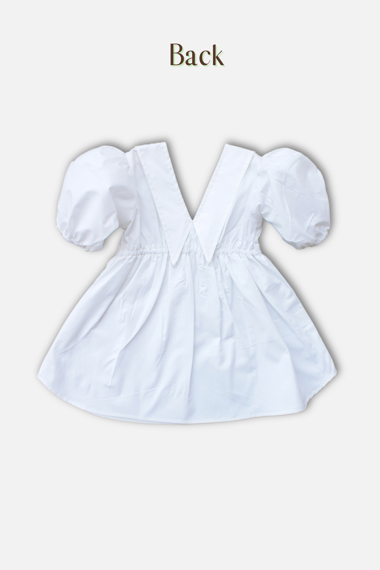 Girls Diana Poplin Party Dress - White