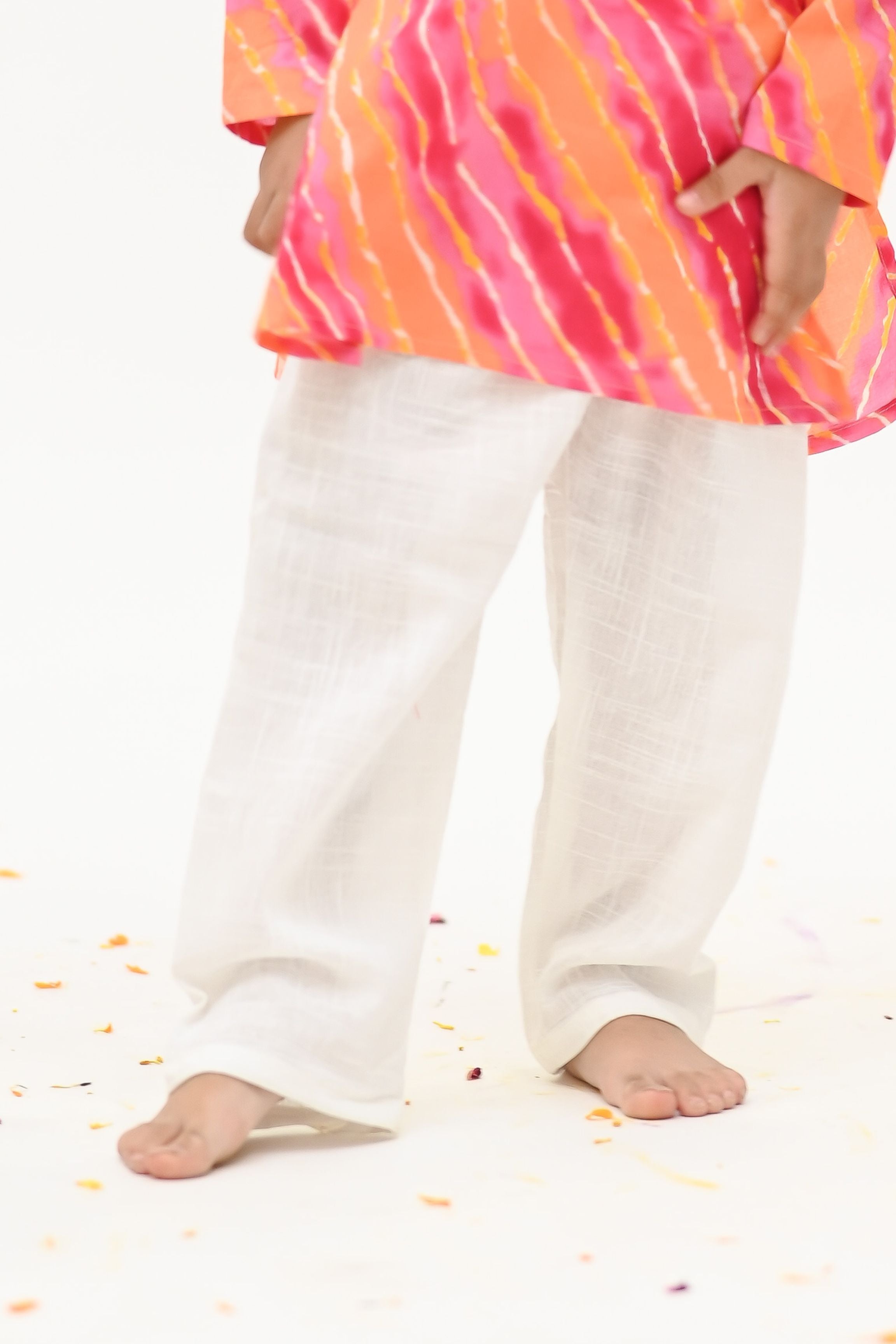 Boys Saavan 2.0 Pure Cotton Ethnic Clothing set - Pink Lehriya